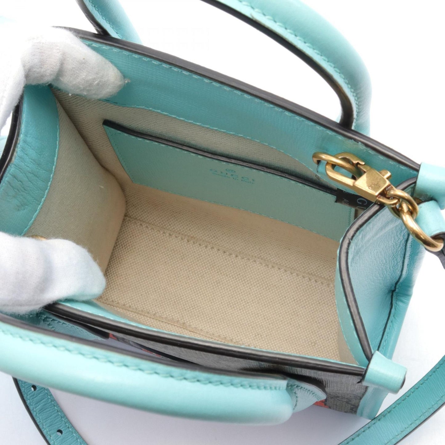 Luxury Gucci Trending 2025 Interlocking G Mini Tote Bag PVC Canvas Leather