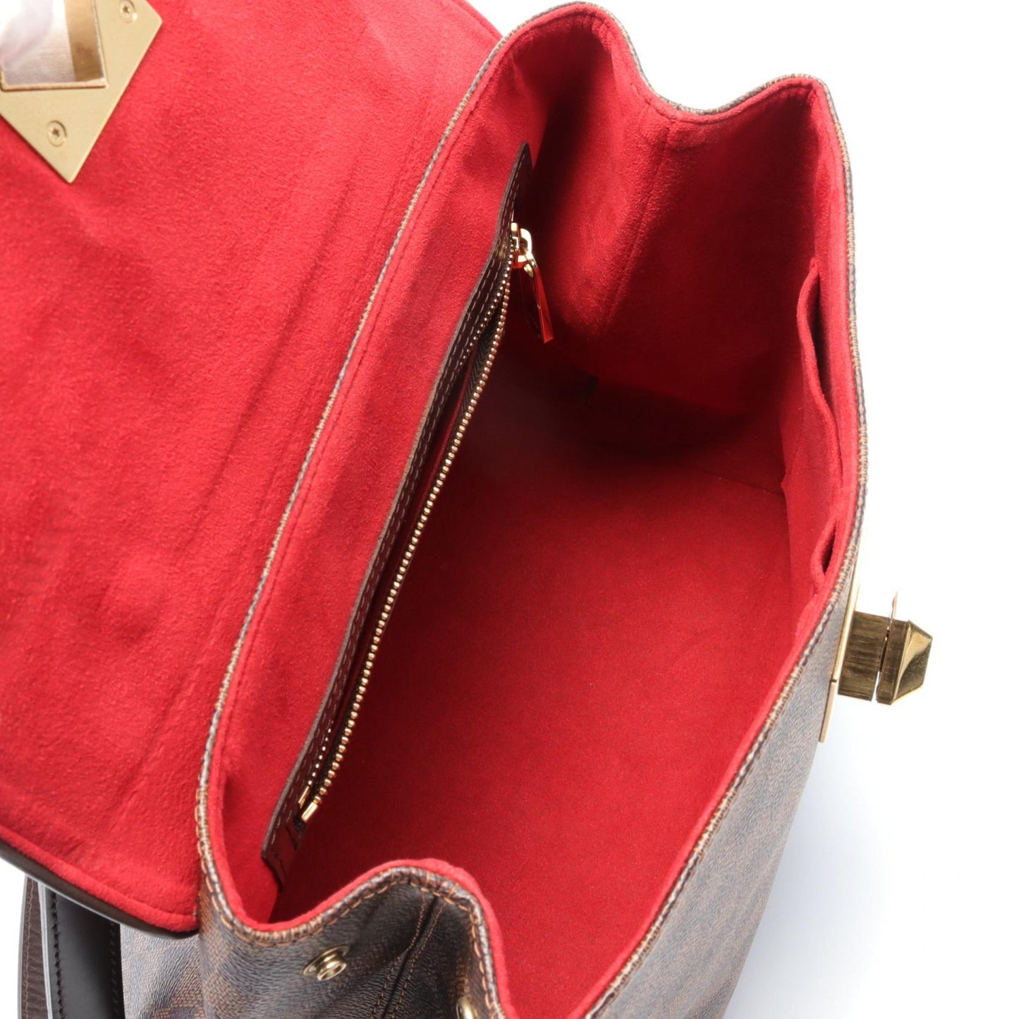 Louis Vuitton Bergamo MM Handbag PVC Canvas Leather N41168