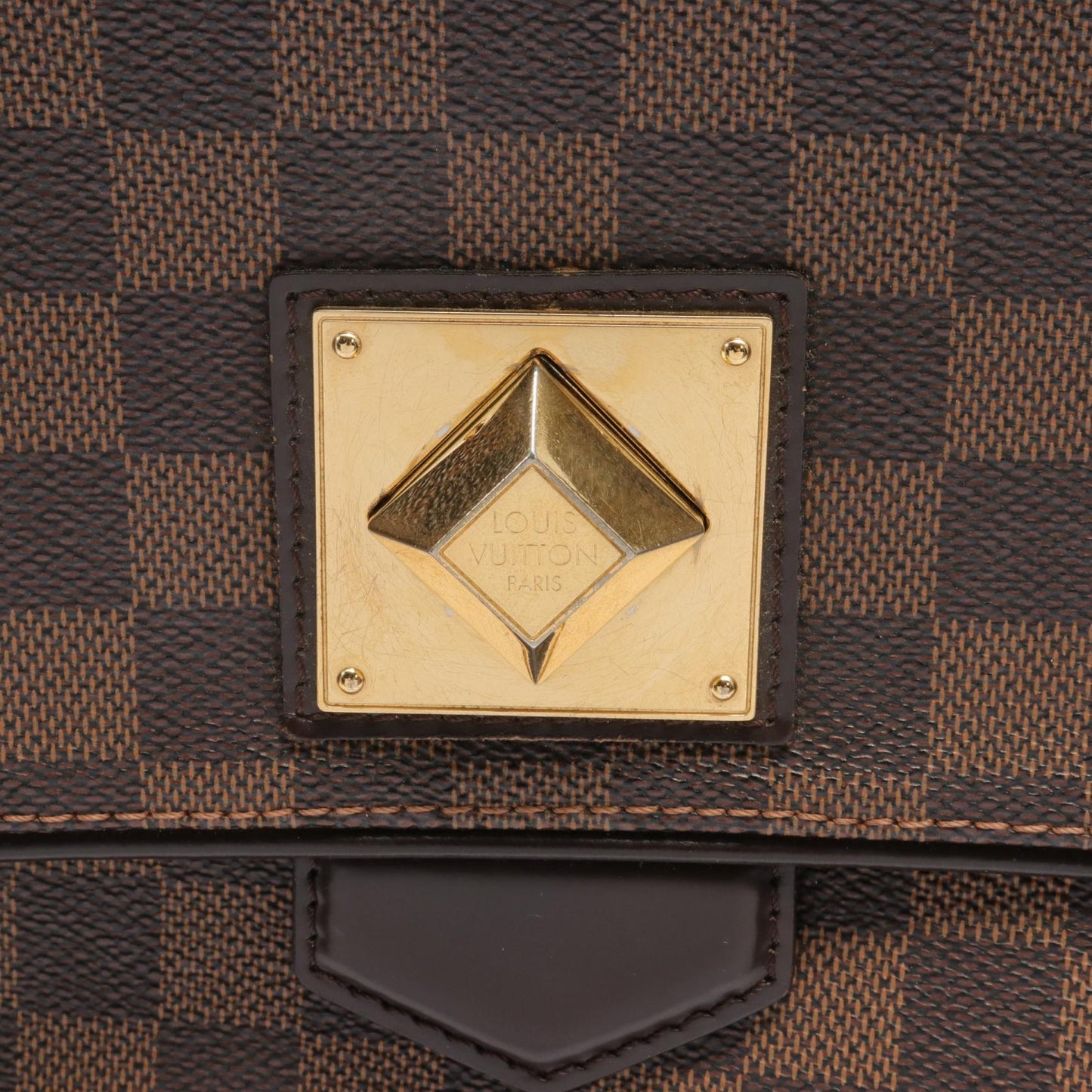 Louis Vuitton Bergamo MM Handbag PVC Canvas Leather N41168