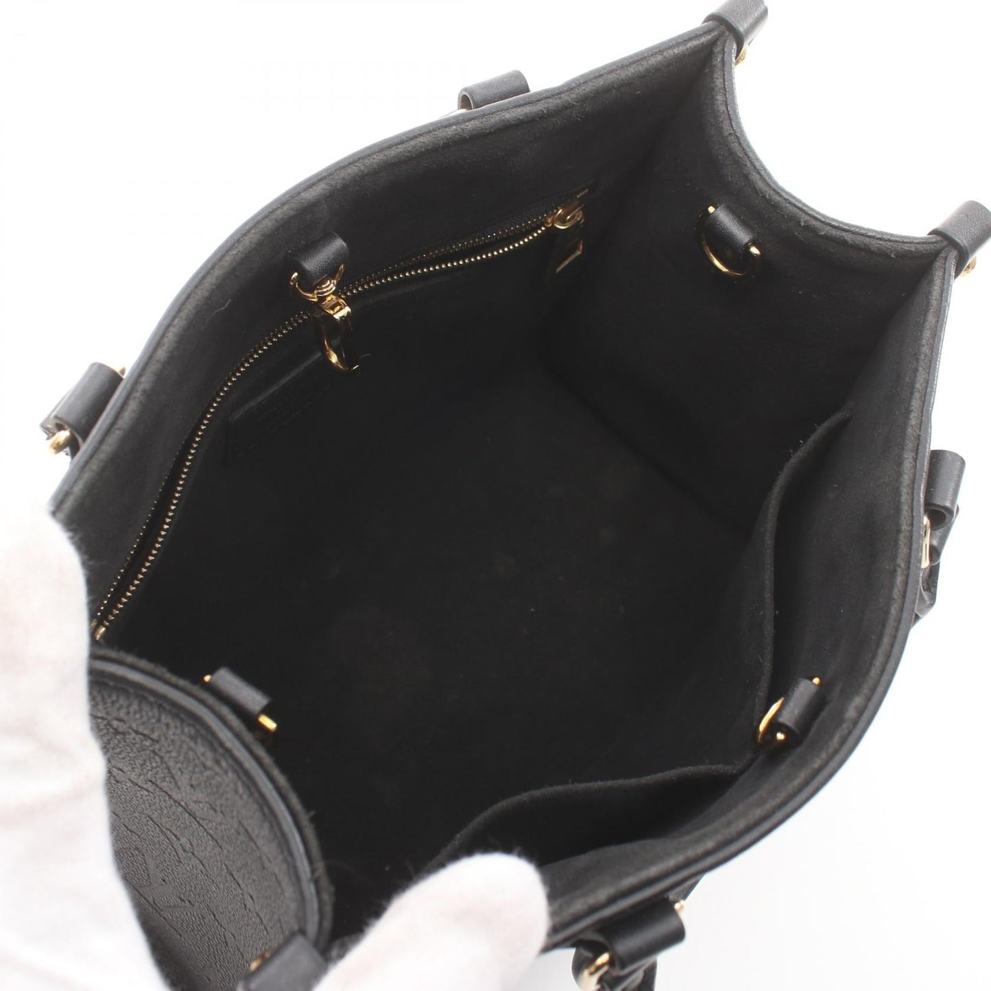 Louis Vuitton OnTheGo PM Monogram Noir Leather Handbag