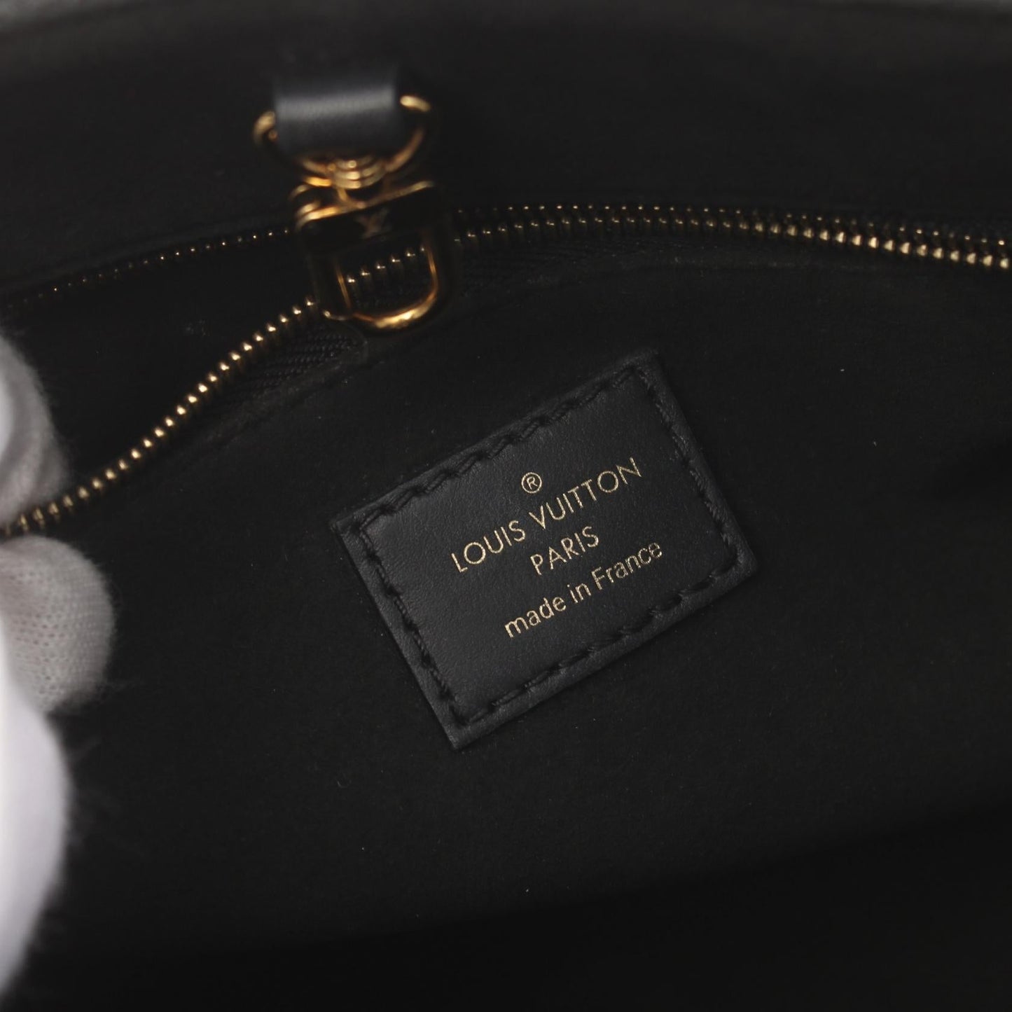 Louis Vuitton OnTheGo PM Monogram Noir Leather Handbag