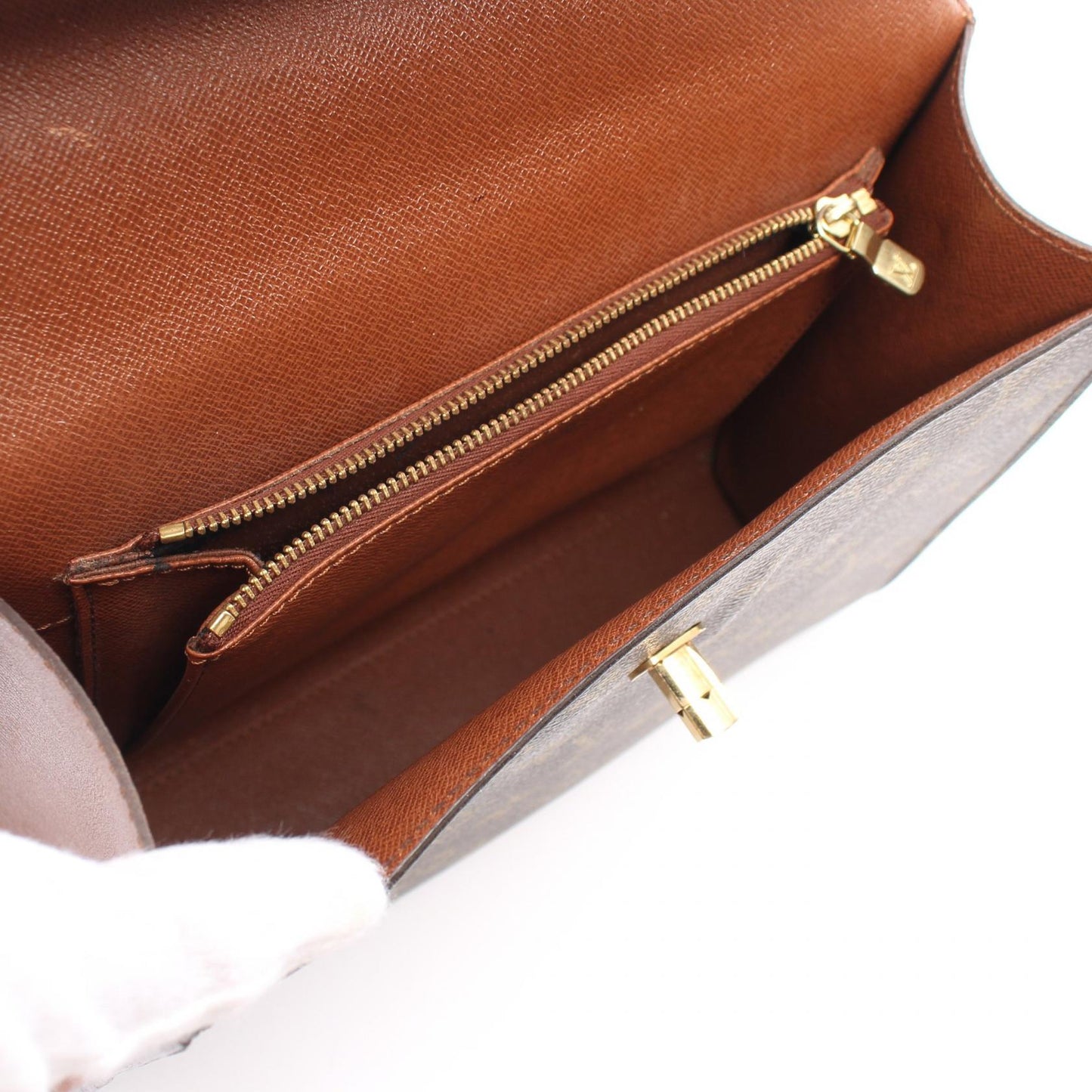Louis Vuitton Monogram Handbag Brown M51379