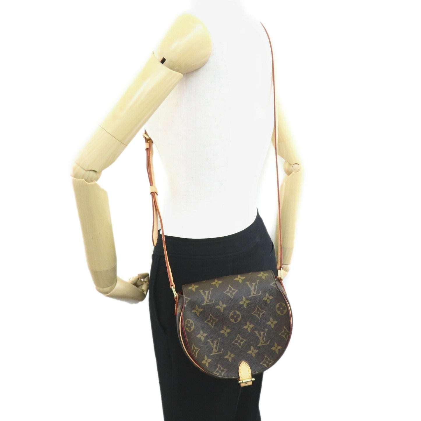 Louis Vuitton Tambourin Shoulder Bag Monogram Brown