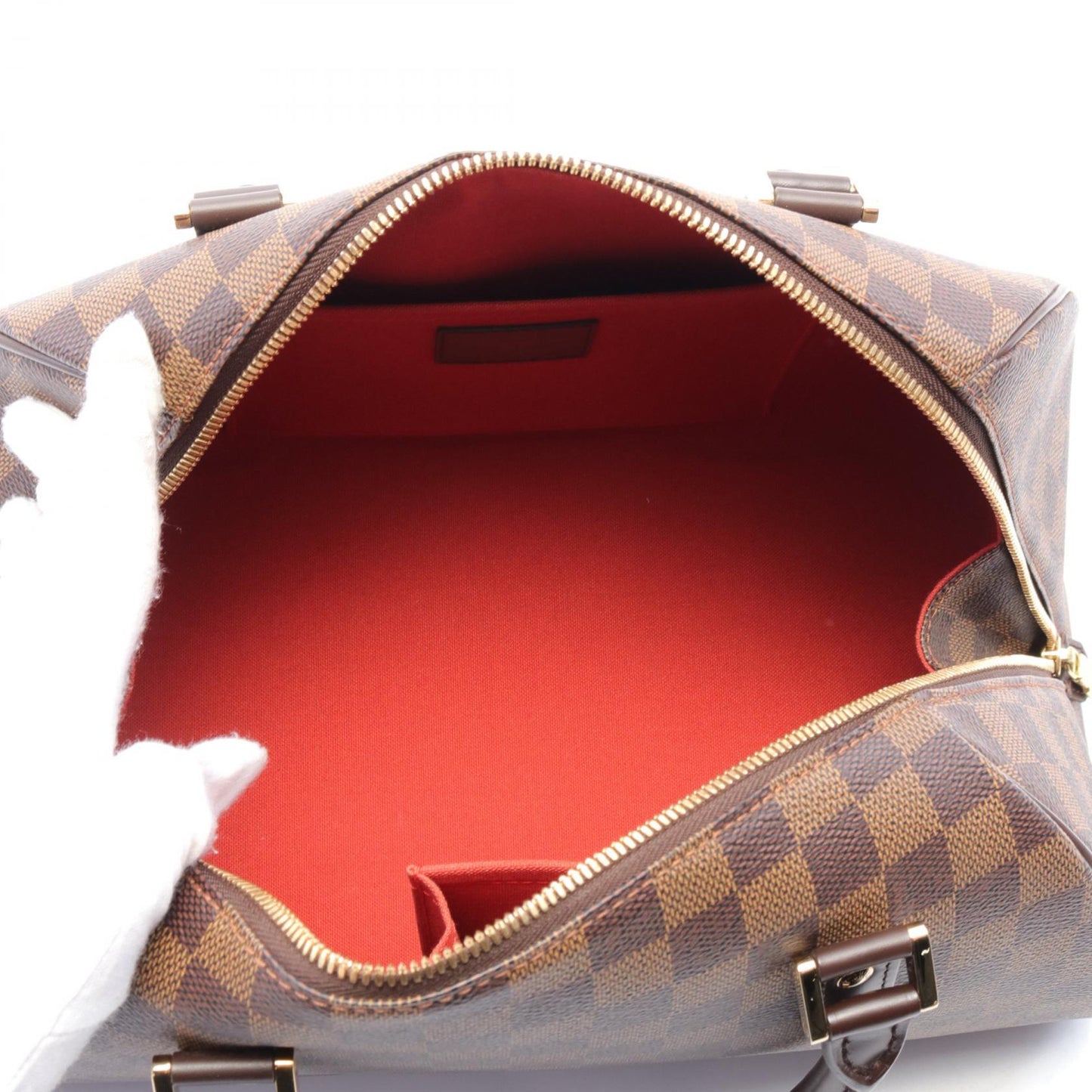 Louis Vuitton Damier Ribera MM Handbag Brown