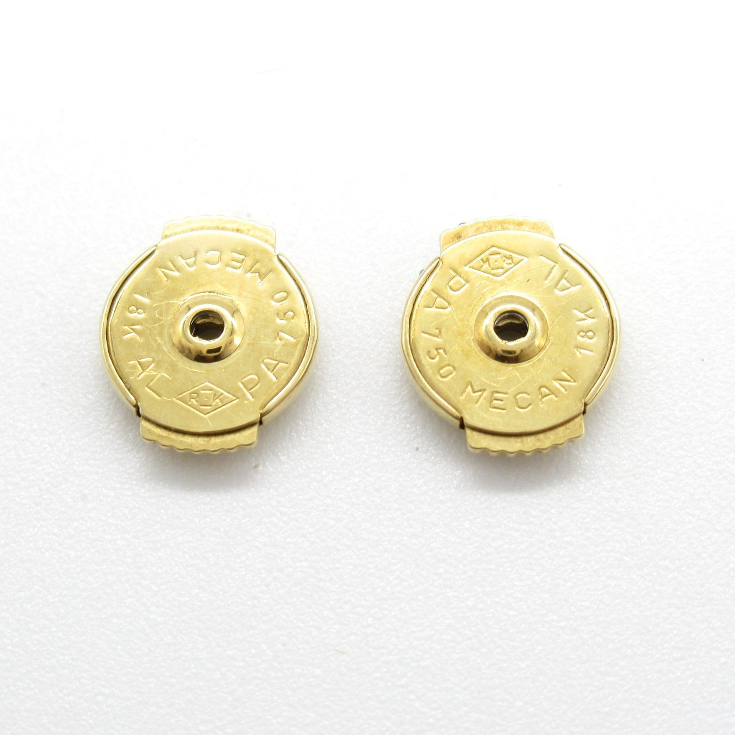 Louis Vuitton Diamond Earrings K18 Gold