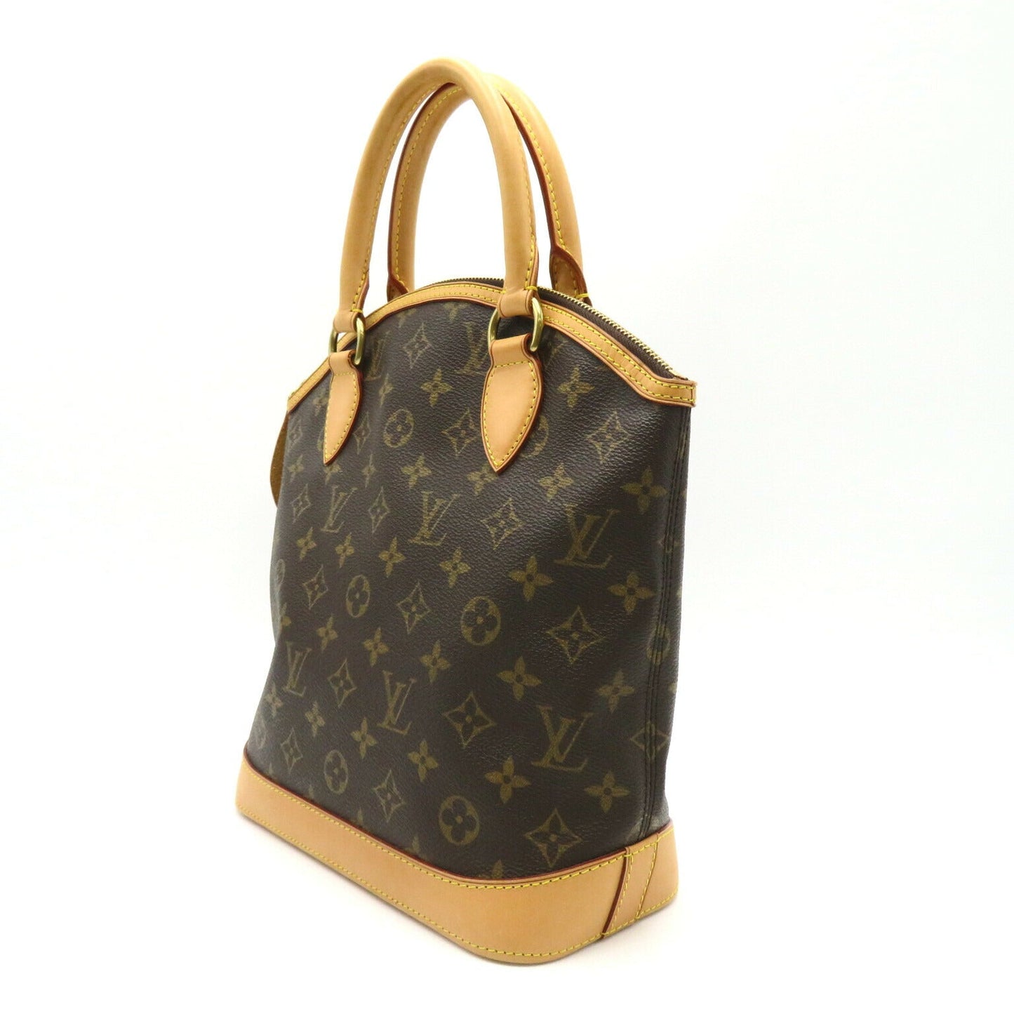 Louis Vuitton Lockit Handbag Monogram Brown M40102