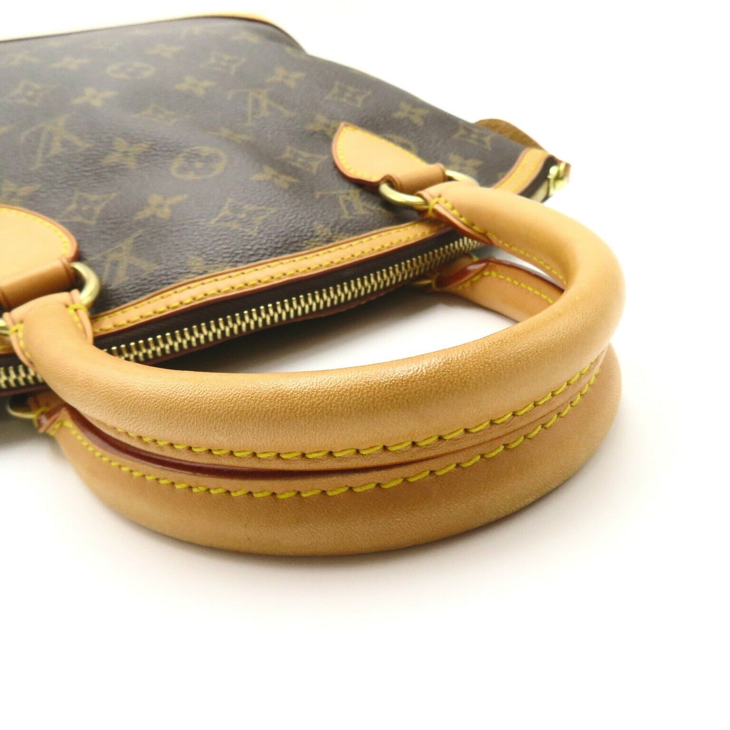 Louis Vuitton Lockit Handbag Monogram Brown M40102