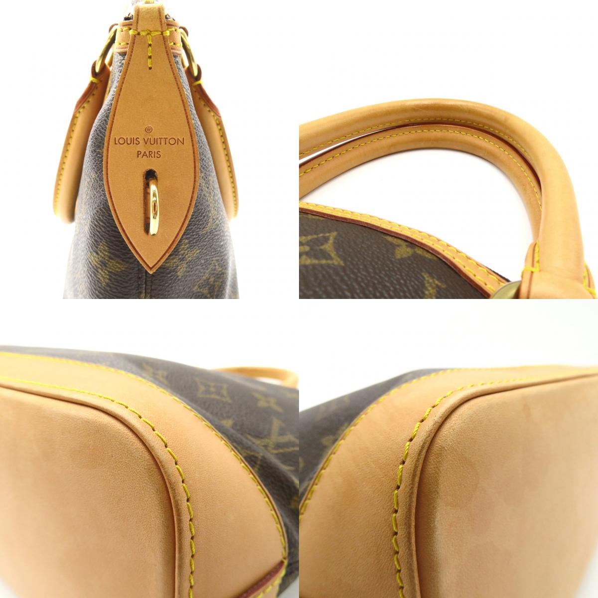 Louis Vuitton Lockit Handbag Monogram Brown M40102