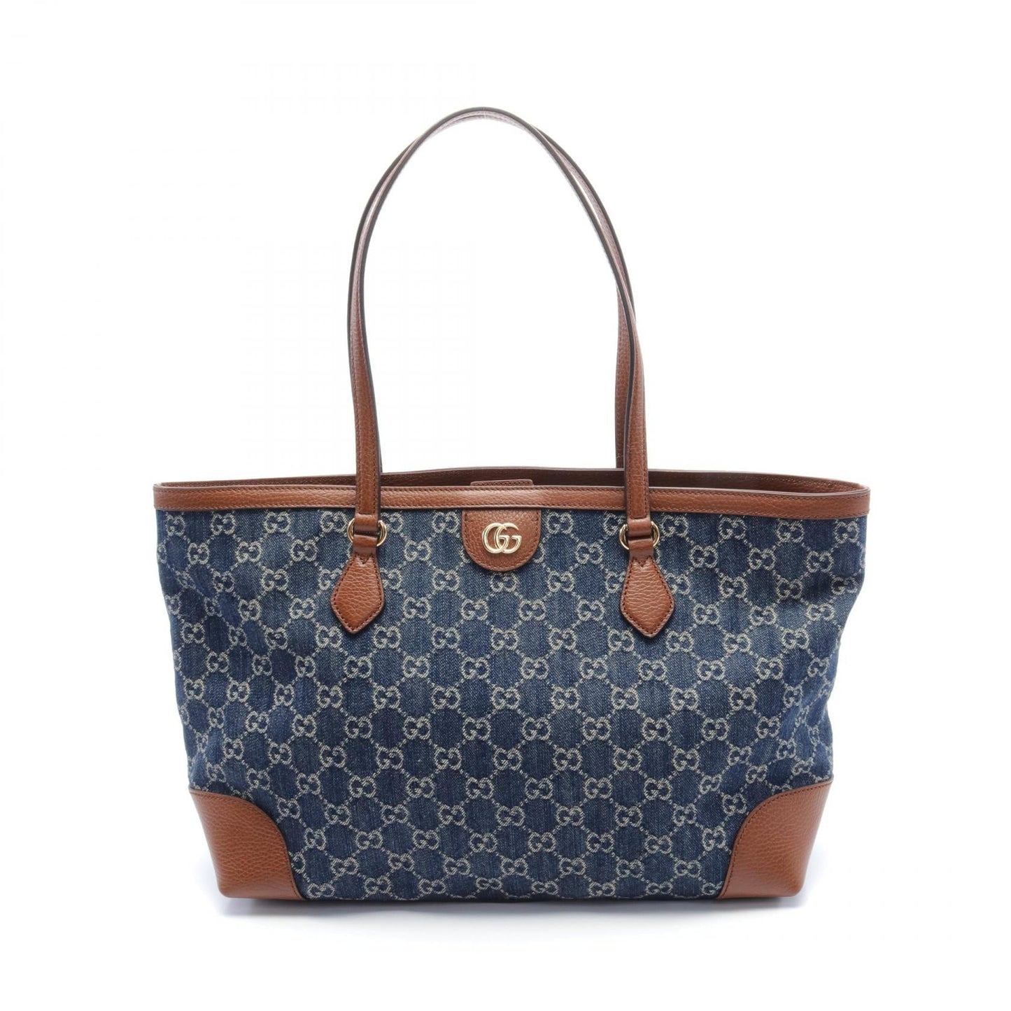 Luxury Gucci Trending 2025 Medium Tote GG Denim Leather Bag
