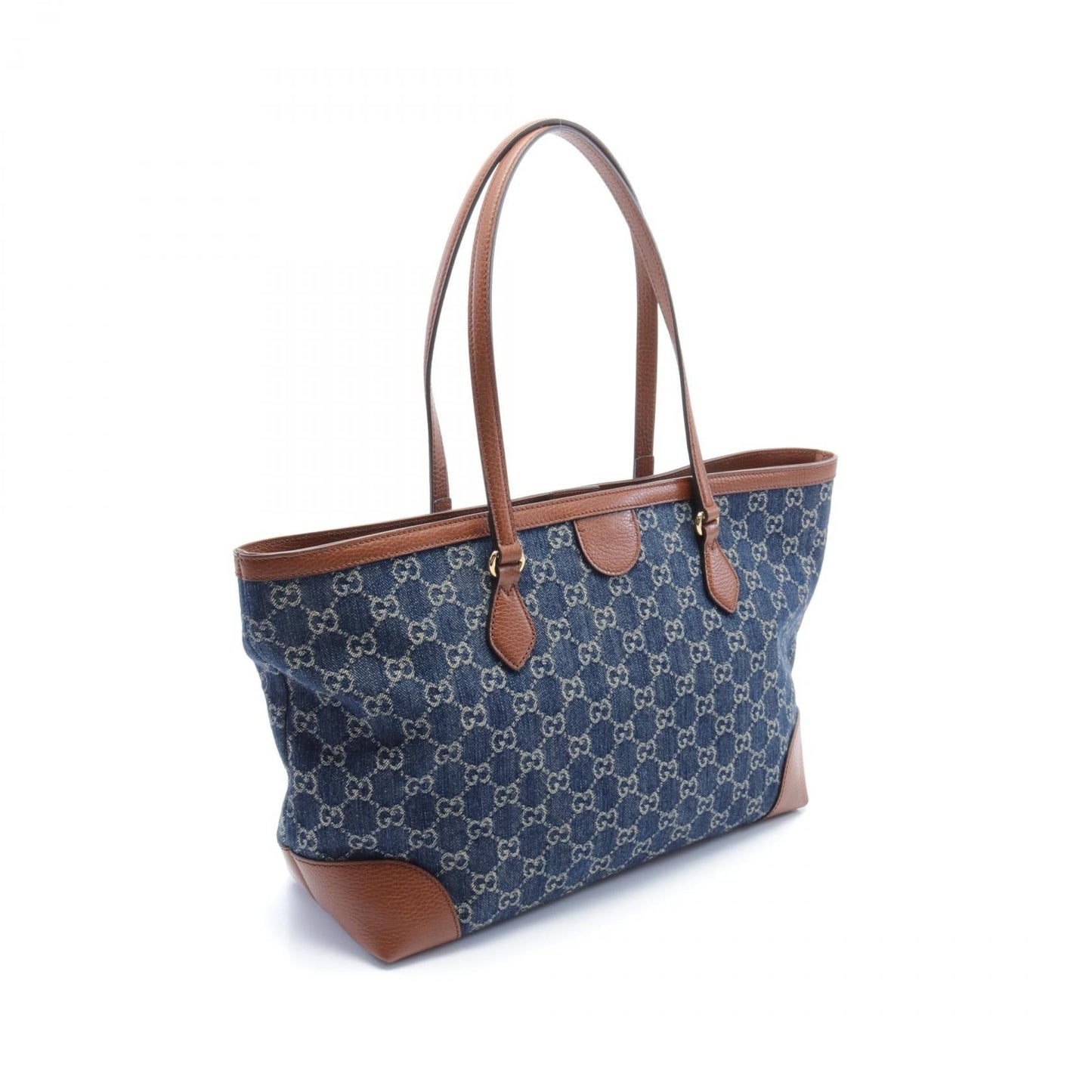 Luxury Gucci Trending 2025 Medium Tote GG Denim Leather Bag