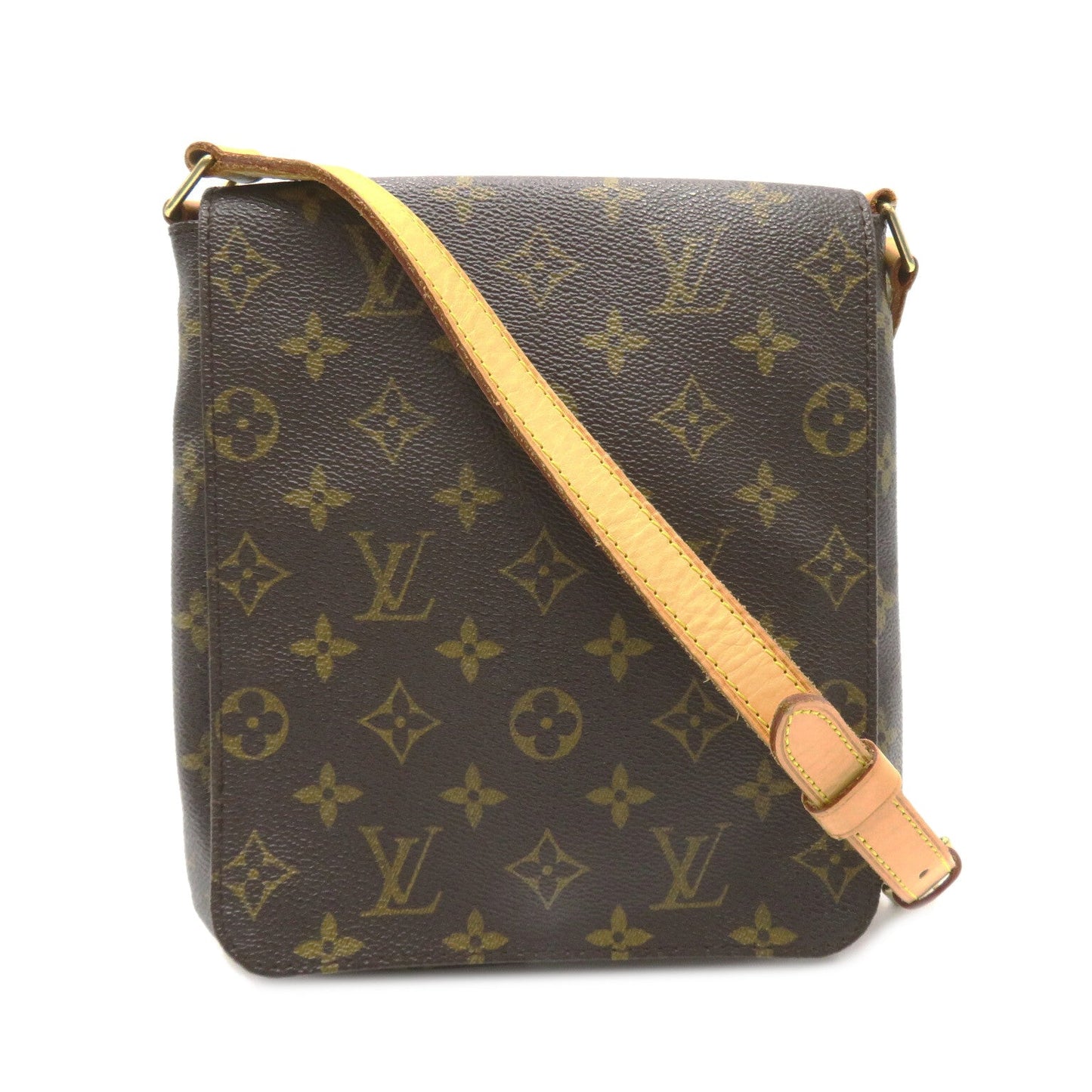 Louis Vuitton Musette Salsa Long Shoulder Bag Brown