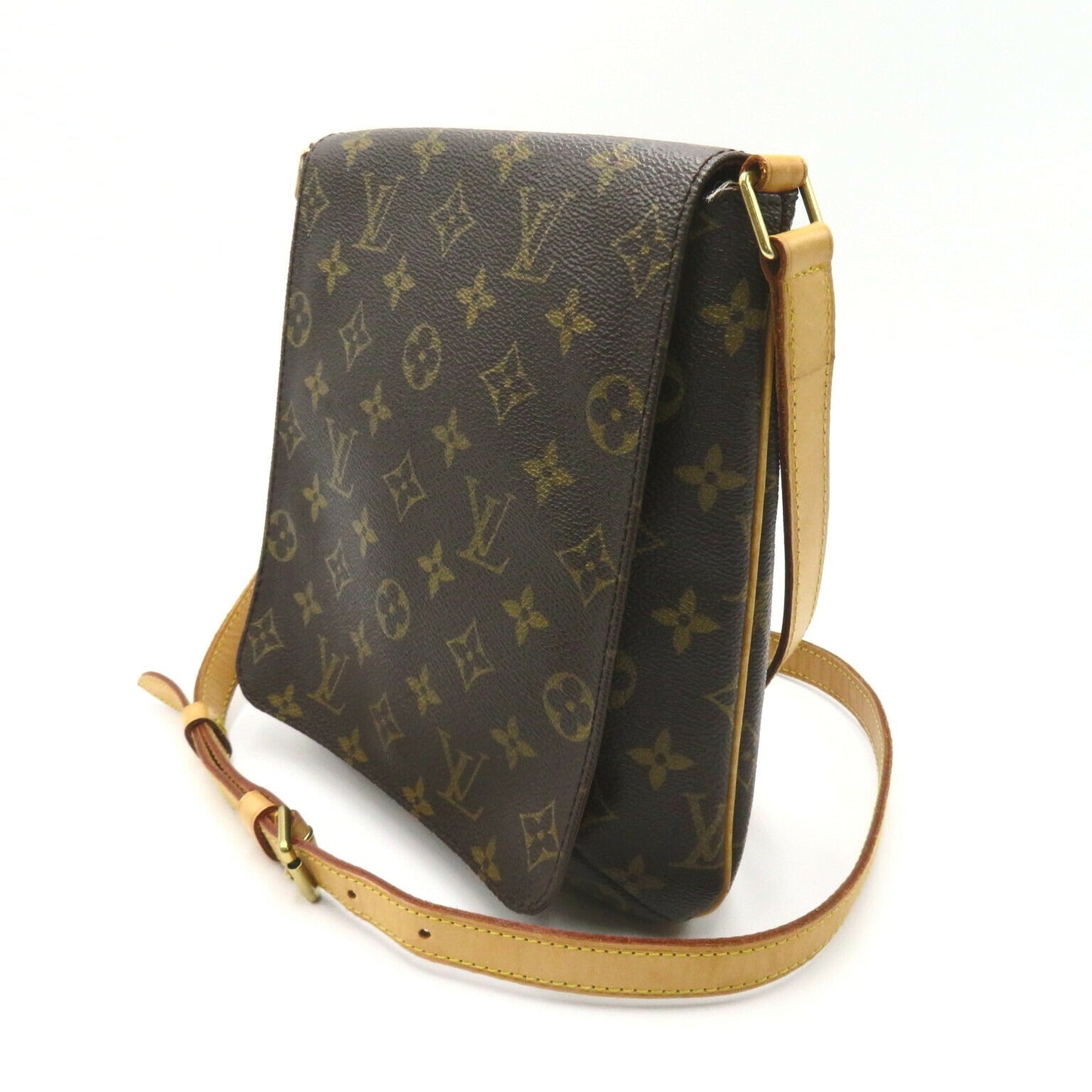 Louis Vuitton Musette Salsa Long Shoulder Bag Brown
