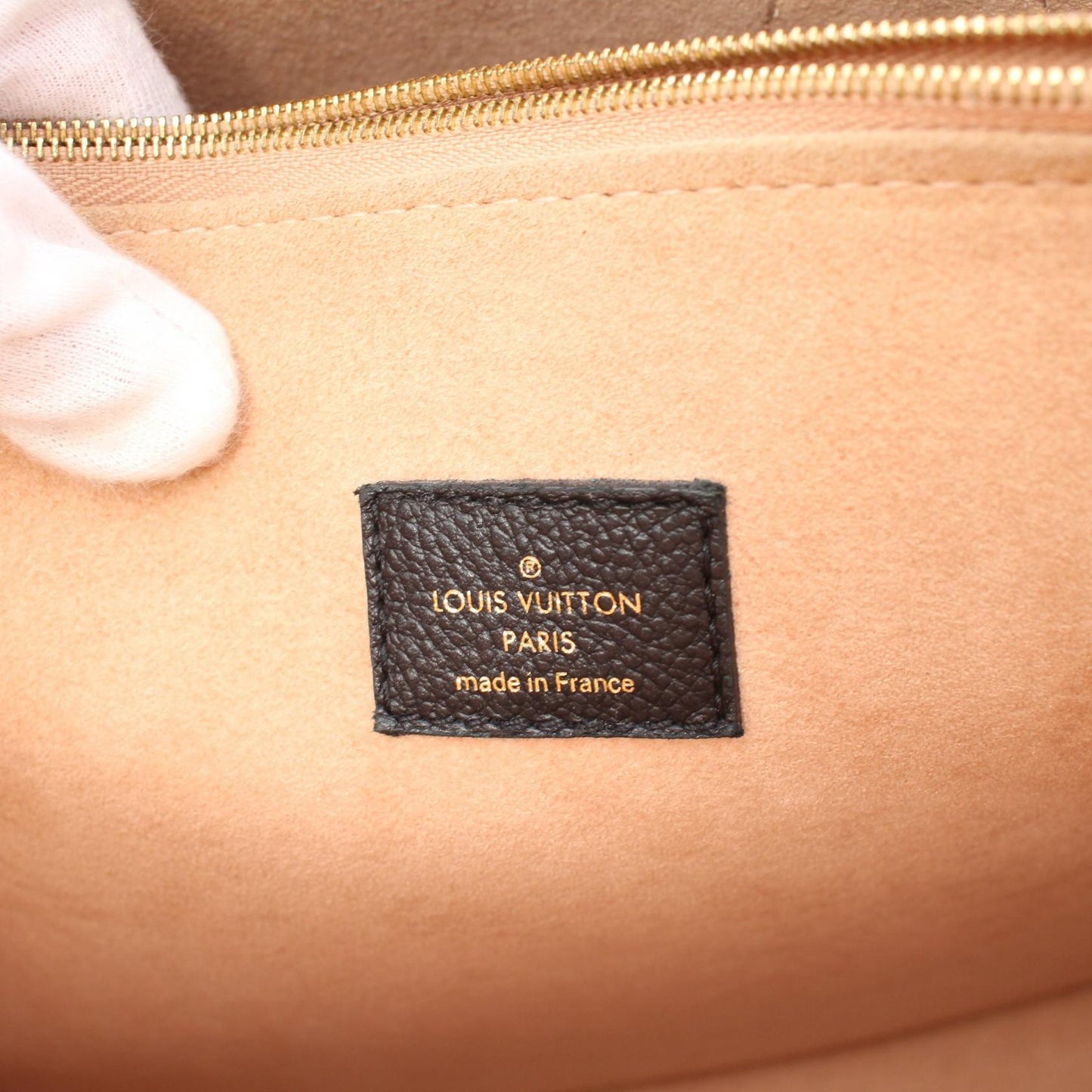 Louis Vuitton Monogram Canvas Leather Tote Bag M41595