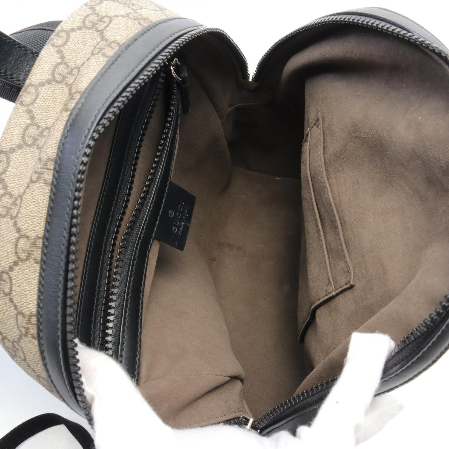 Luxury Gucci Trending 2025 GG Supreme Small Backpack PVC Canvas Leather