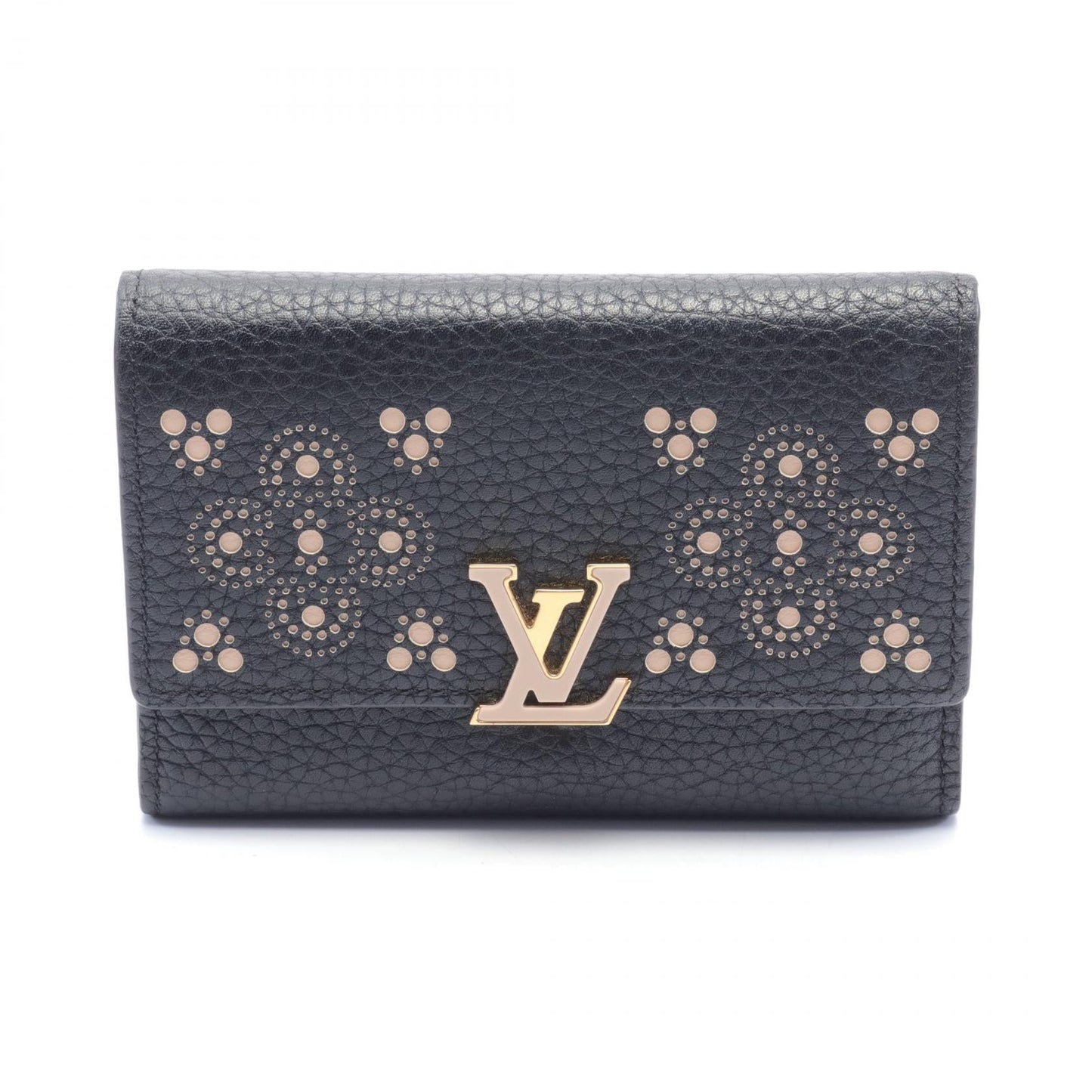 Louis Vuitton Taurillon Studded Sol Capucines Wallet Leather Short Wallet M62564 in Great Condition