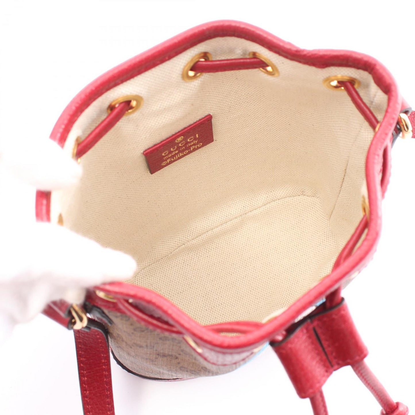 Luxury Gucci Trending 2025 Mini Bucket Bag Leather PVC Canvas