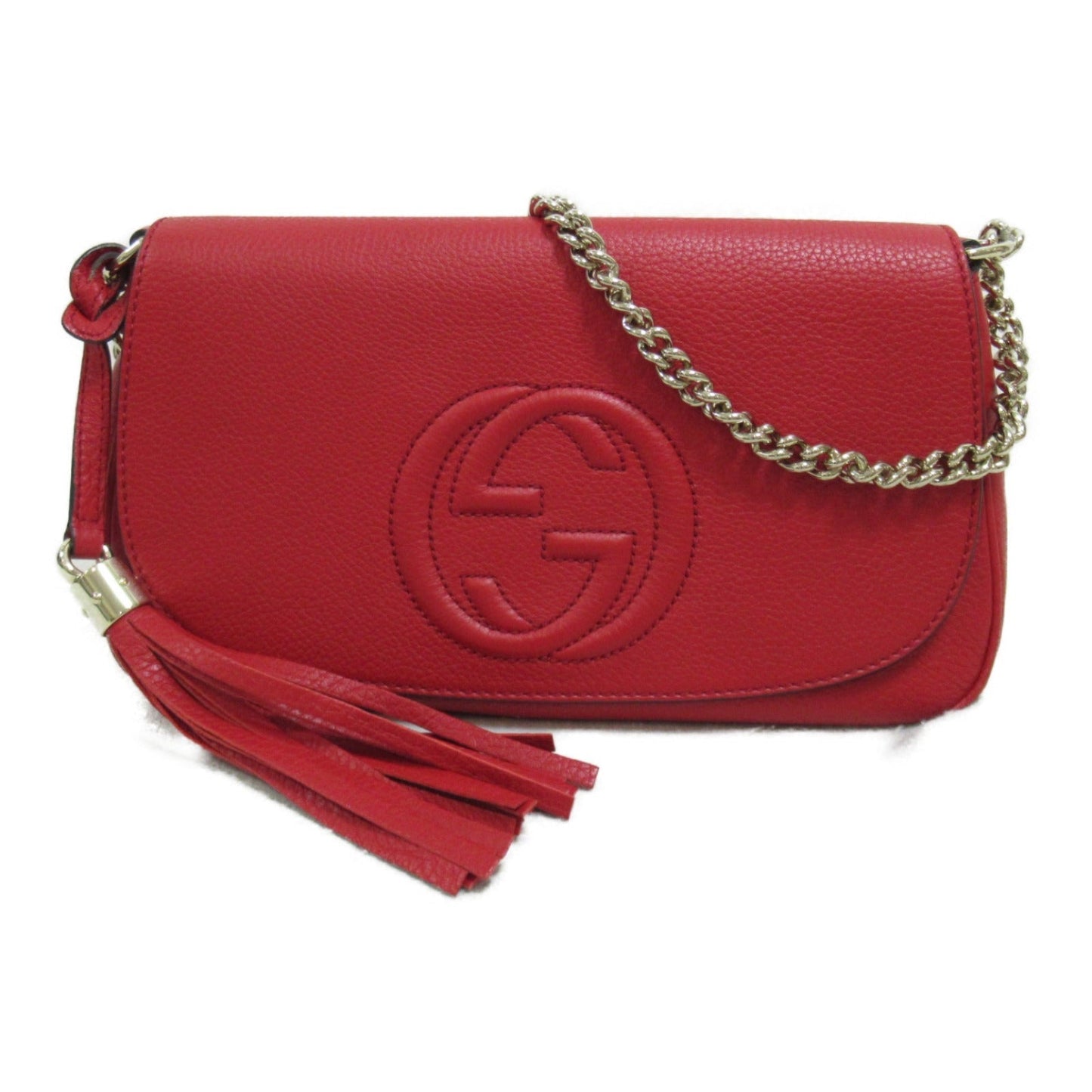 Luxury Gucci Trending 2025 Soho Leather Chain Shoulder Bag 336752