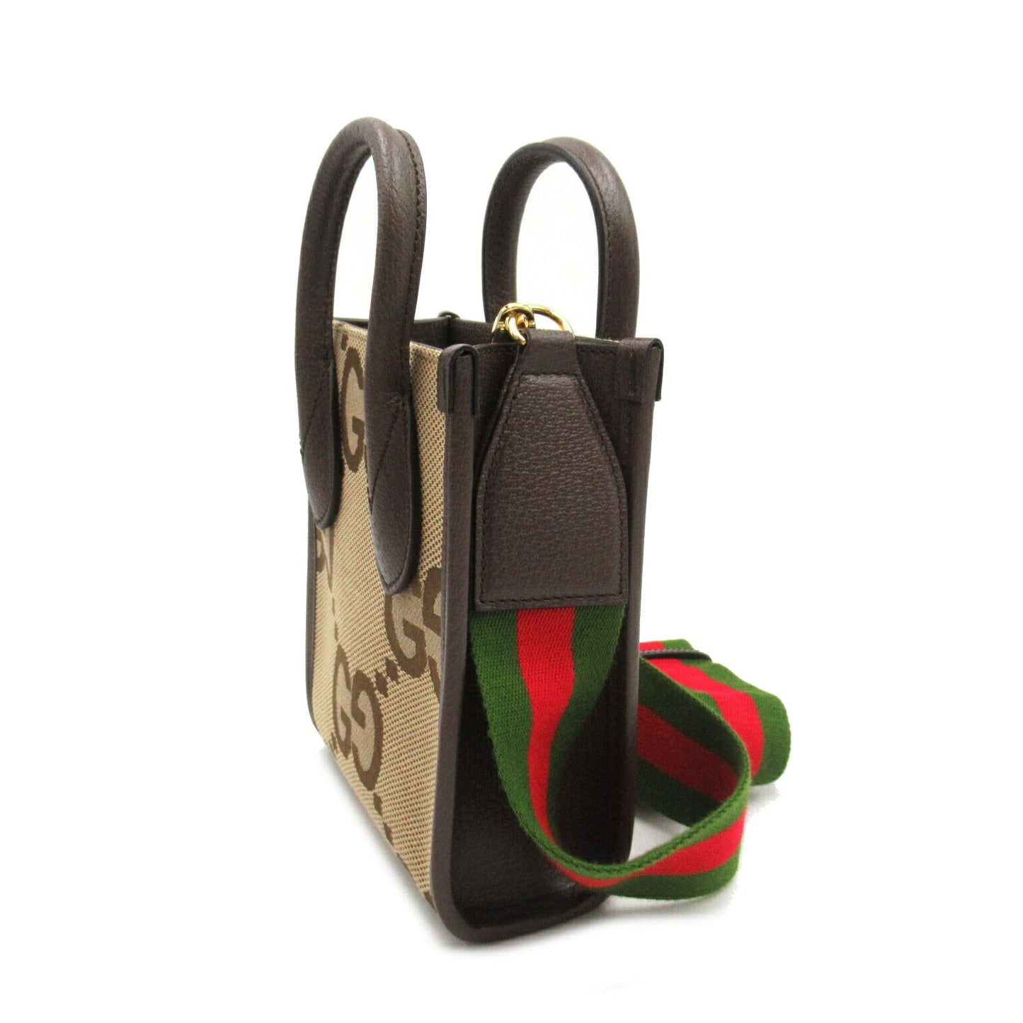 Luxury Gucci Trending 2025 Jumbo GG 2way Shoulder Bag Brown Canvas