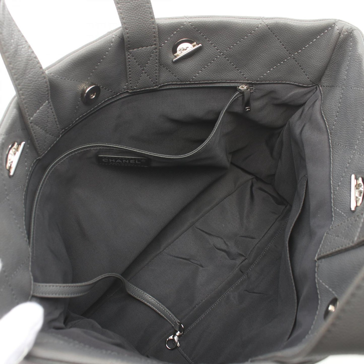 Chanel Caviar Skin Matelasse Tote Bag