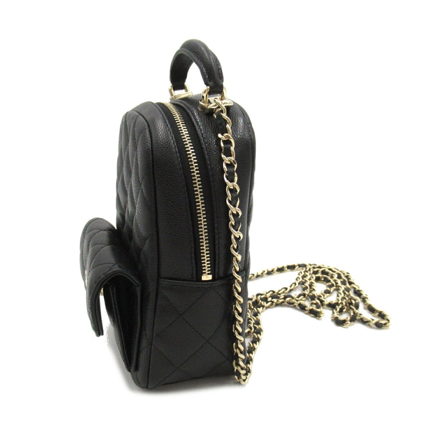 Chanel Caviar Skin Matelasse Backpack Black