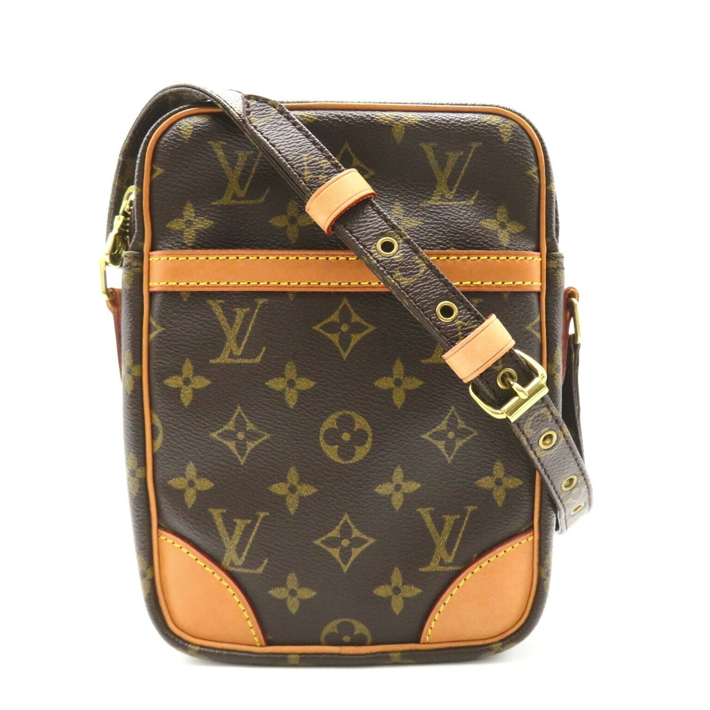Louis Vuitton Danube Shoulder Bag Monogram Brown