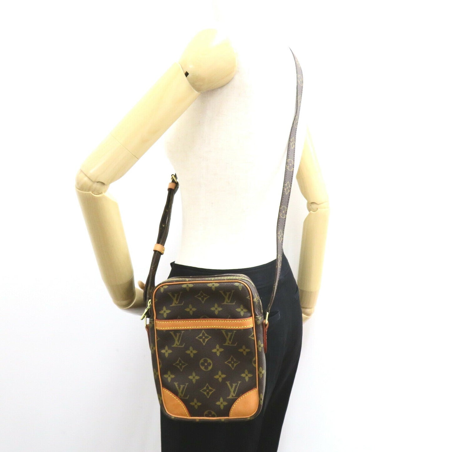 Louis Vuitton Danube Shoulder Bag Monogram Brown