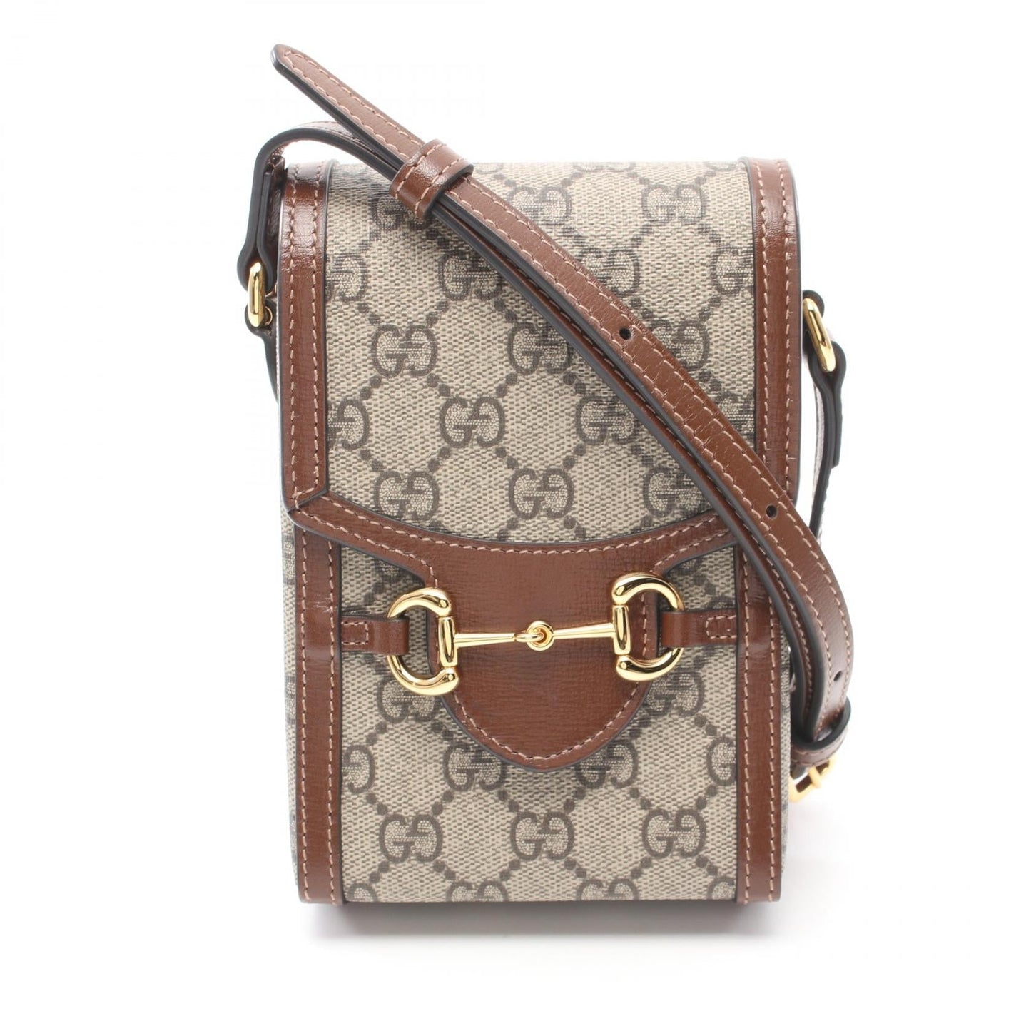 Luxury Gucci Trending 2025 Horsebit 1955 Mini Bag PVC Canvas Leather
