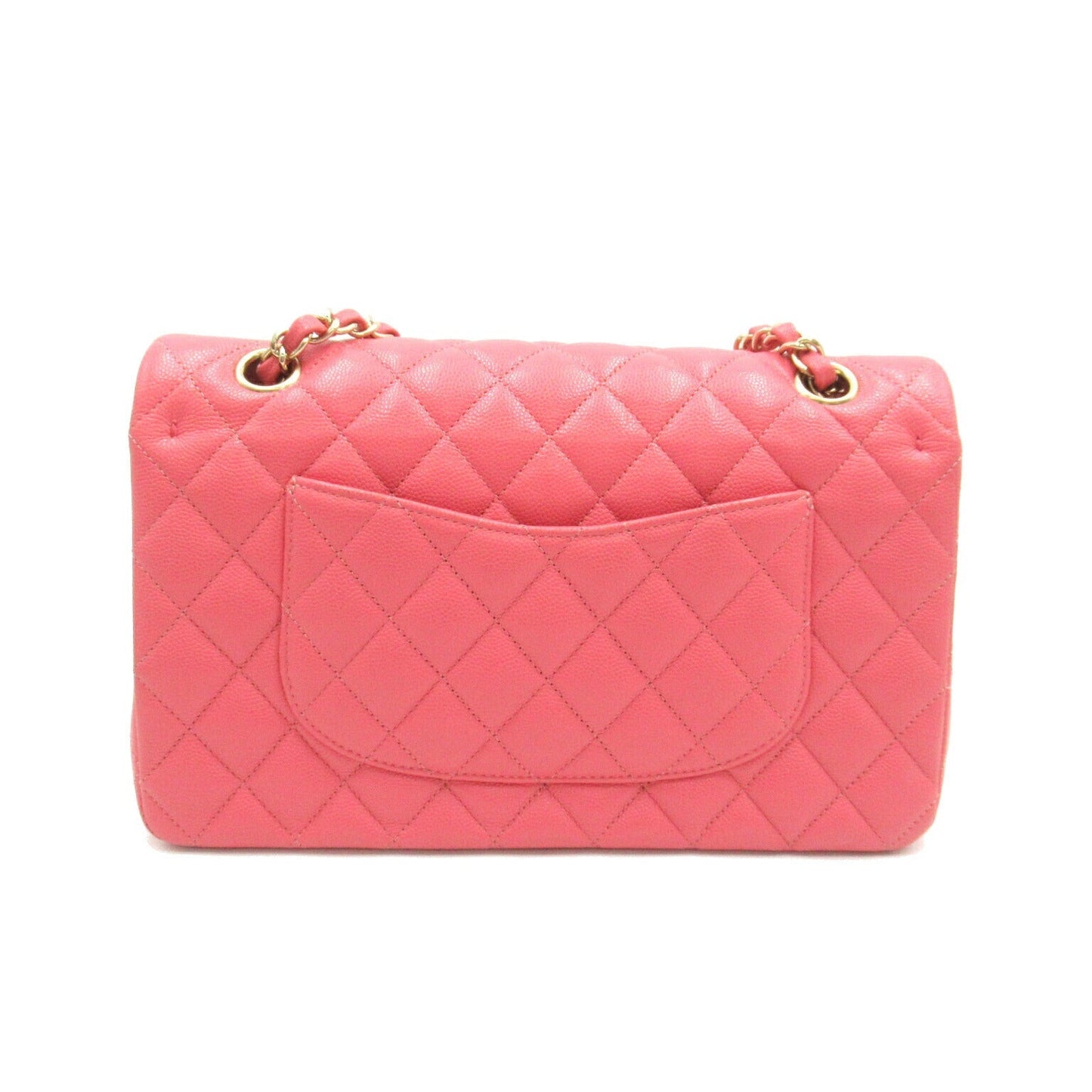Chanel Caviar Skin Double Flap Shoulder Bag Pink