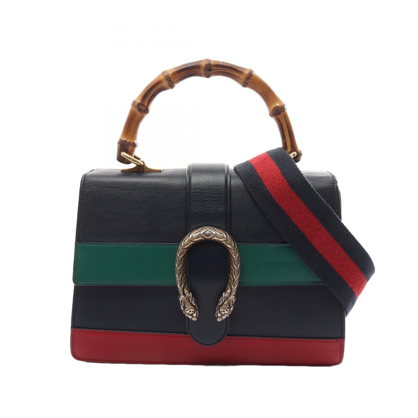 Luxury Gucci Trending 2025 Bamboo Dionysus Medium Leather Handbag