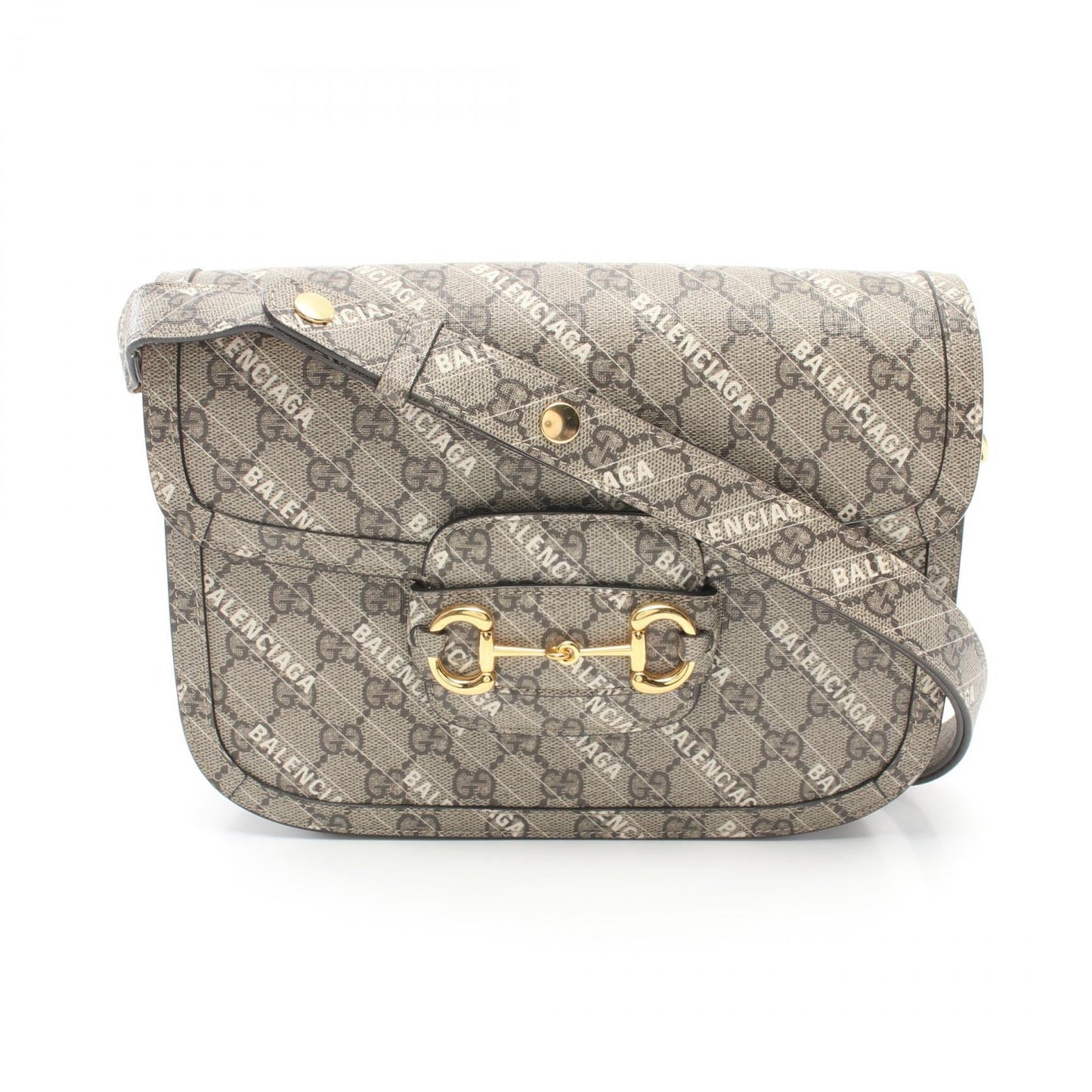 Luxury Gucci Trending 2025 Horsebit 1955 Shoulder Bag Beige/White