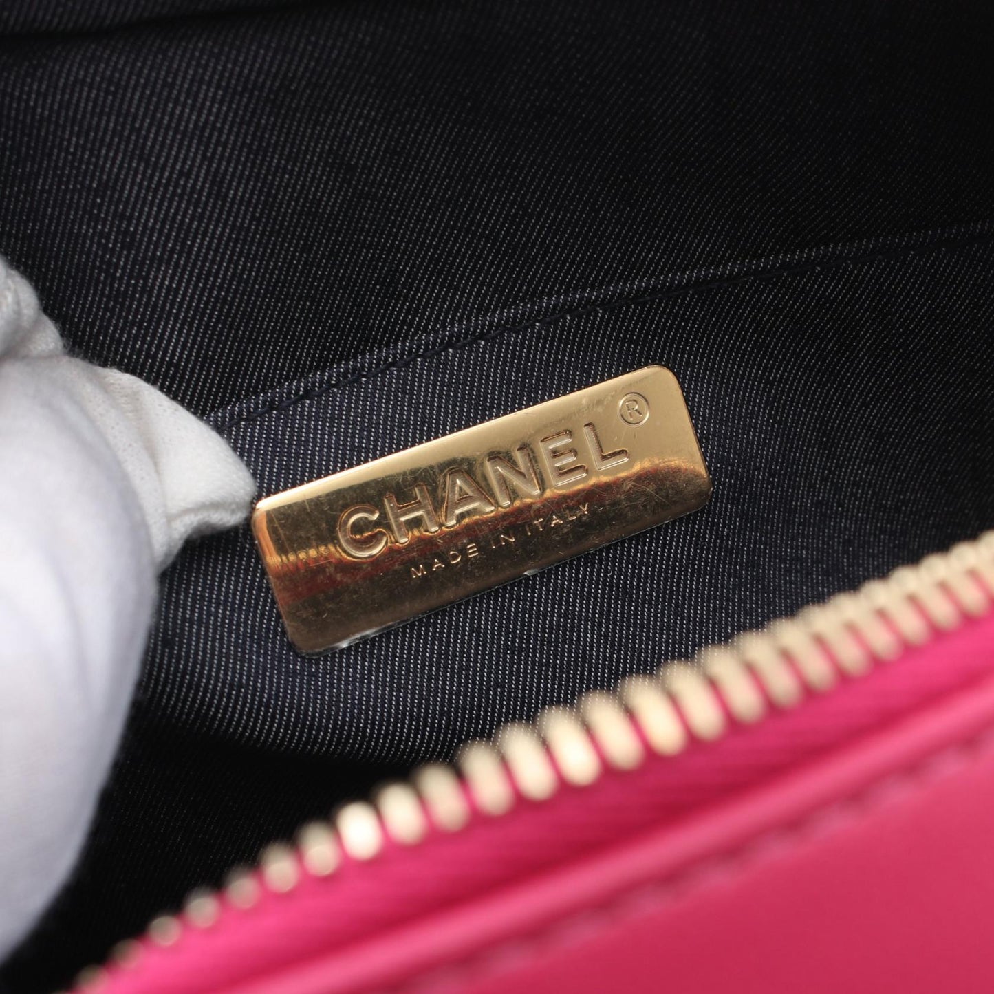 Chanel Leather Camera Shoulder Bag Pink