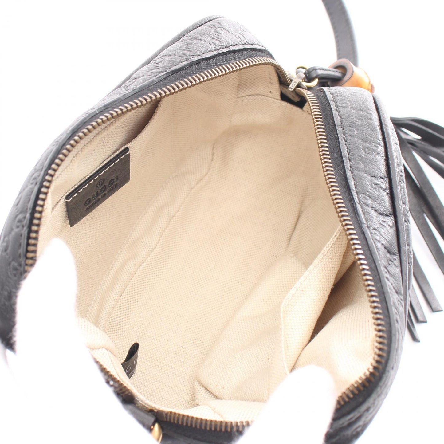 Luxury Gucci Trending 2025 Leather MicroLuxury Gucci Trending 2025ssima Bamboo Shoulder Bag