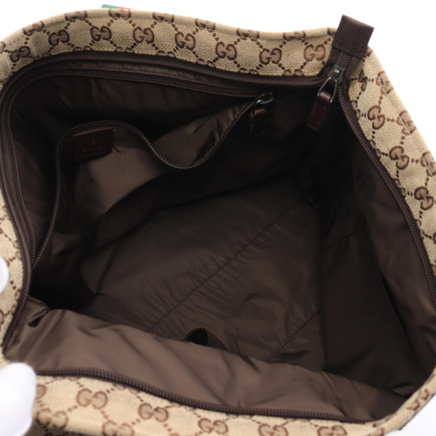 Luxury Gucci Trending 2025 Canvas Leather GG Webbing Tote Bag 155524