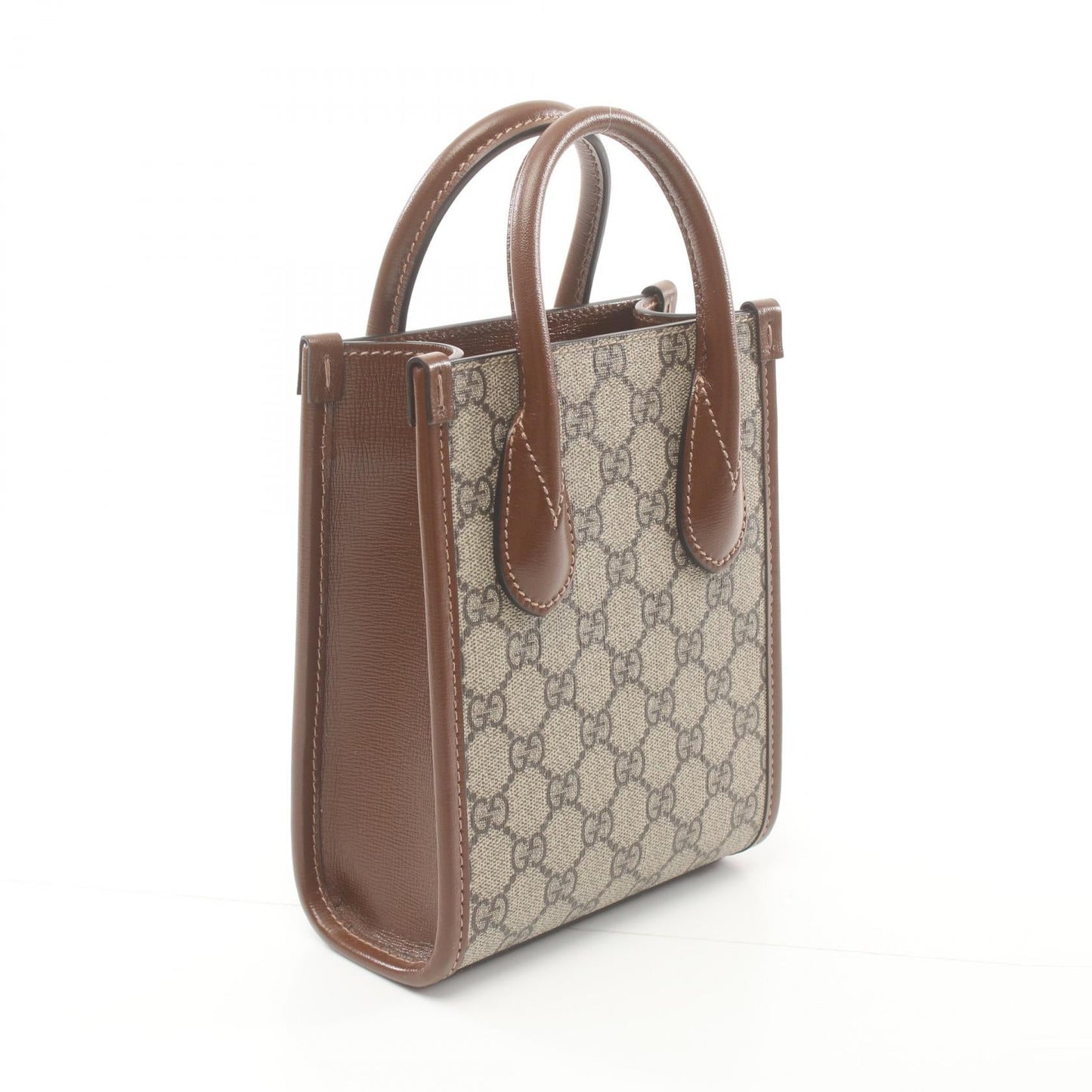 Luxury Gucci Trending 2025 Mini Tote Bag GG Supreme PVC Canvas Leather