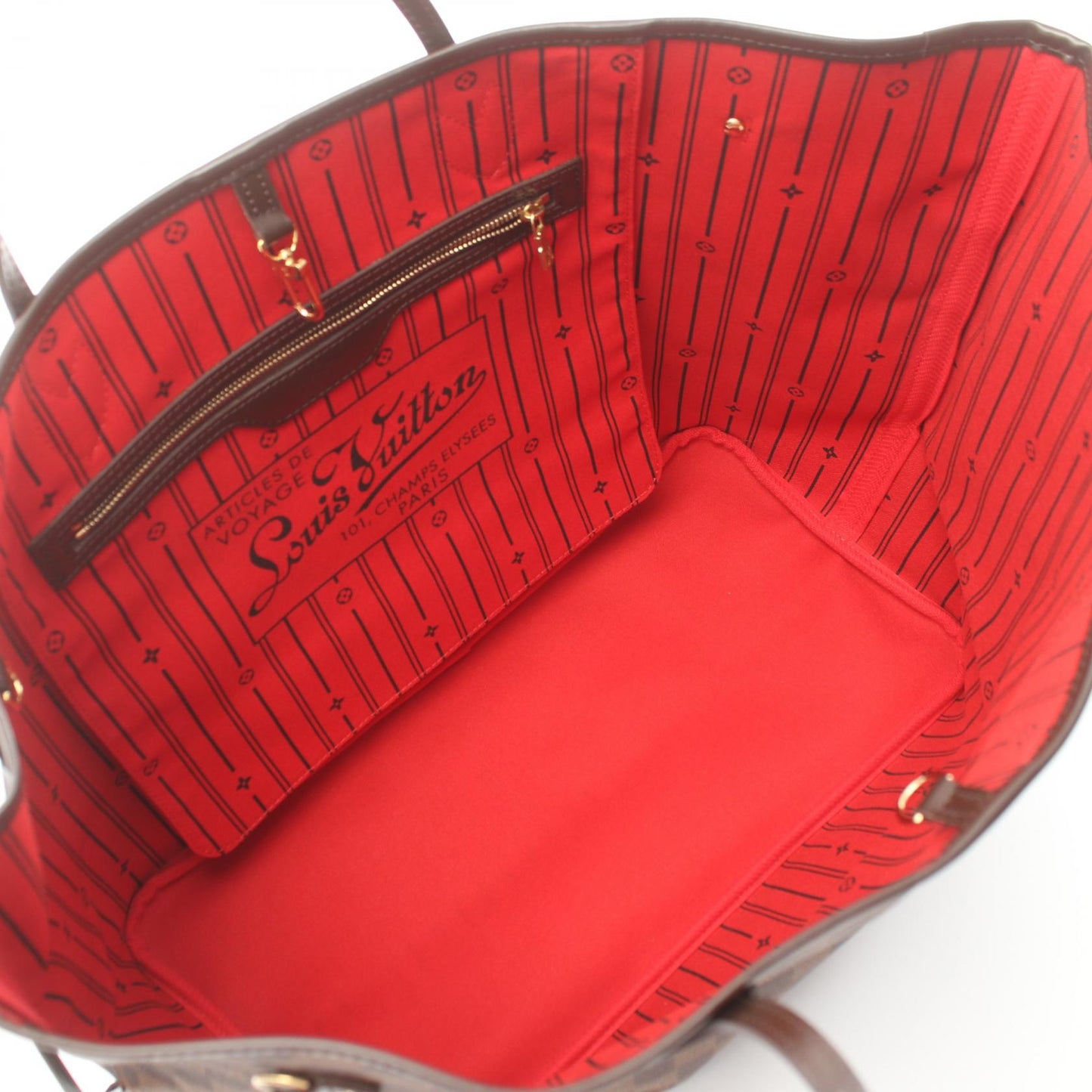 Louis Vuitton Neverfull GM Damier Ebene Tote Bag