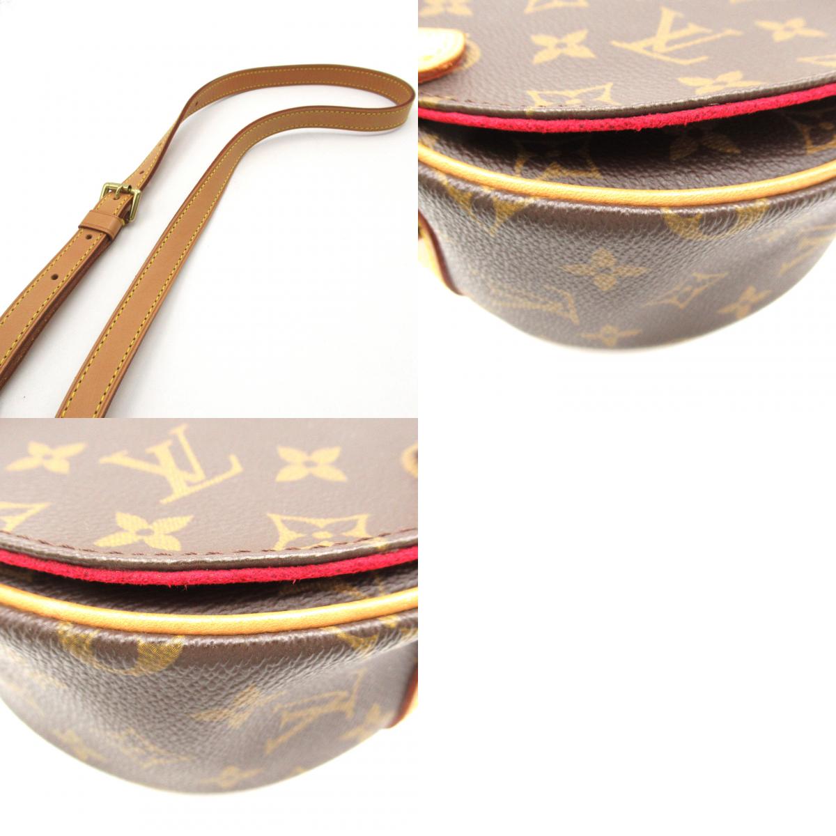 Louis Vuitton Tambourin Shoulder Bag Monogram Brown