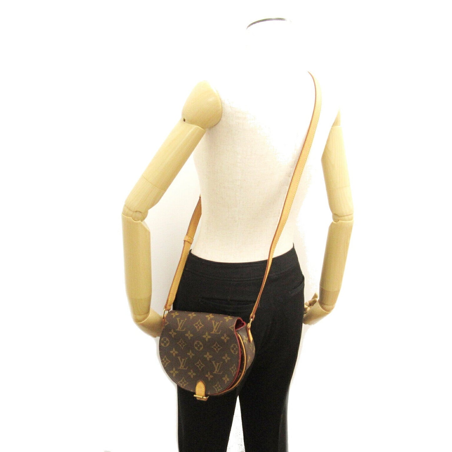 Louis Vuitton Tambourin Shoulder Bag Monogram Brown