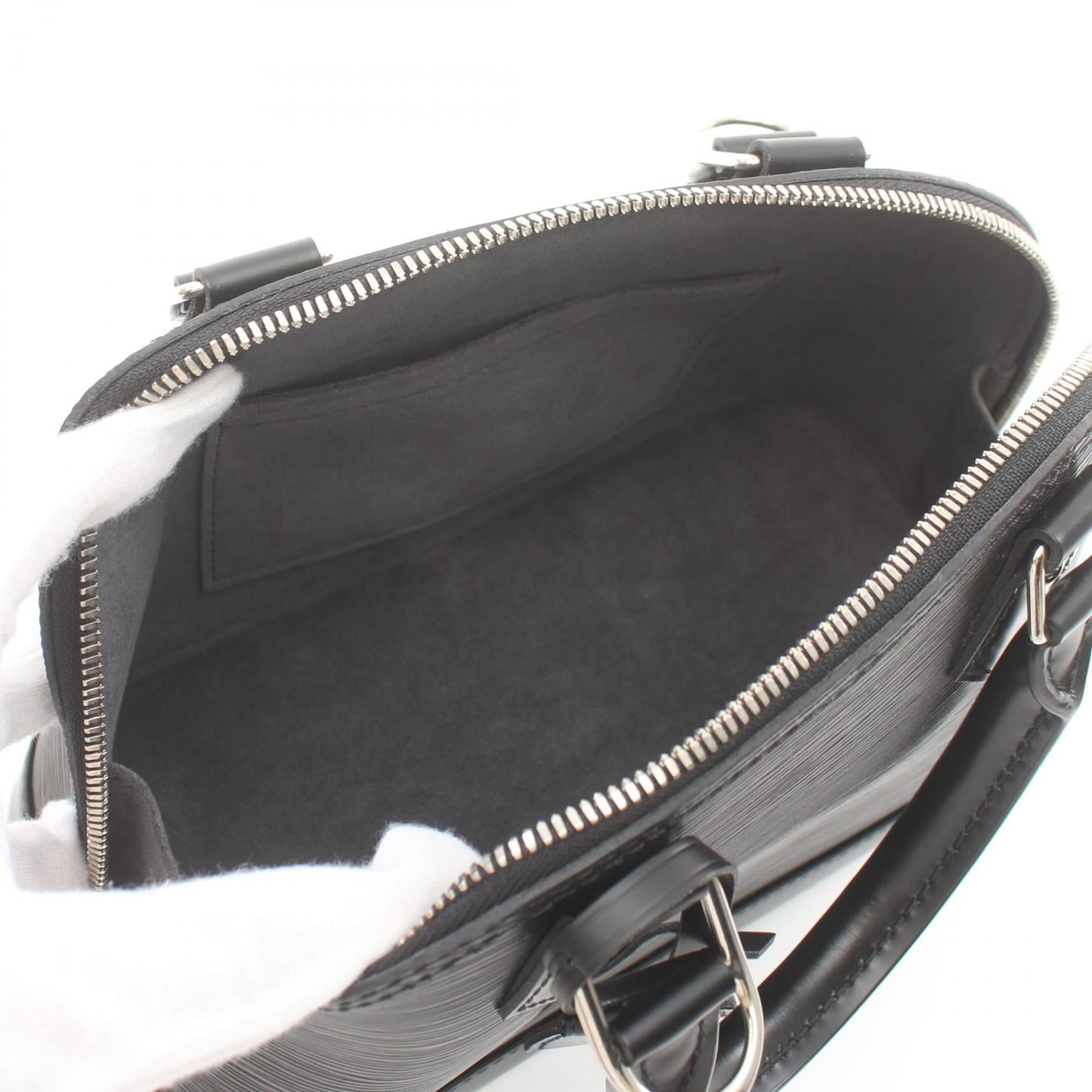 Louis Vuitton Alma BB Epi Noir Leather Handbag
