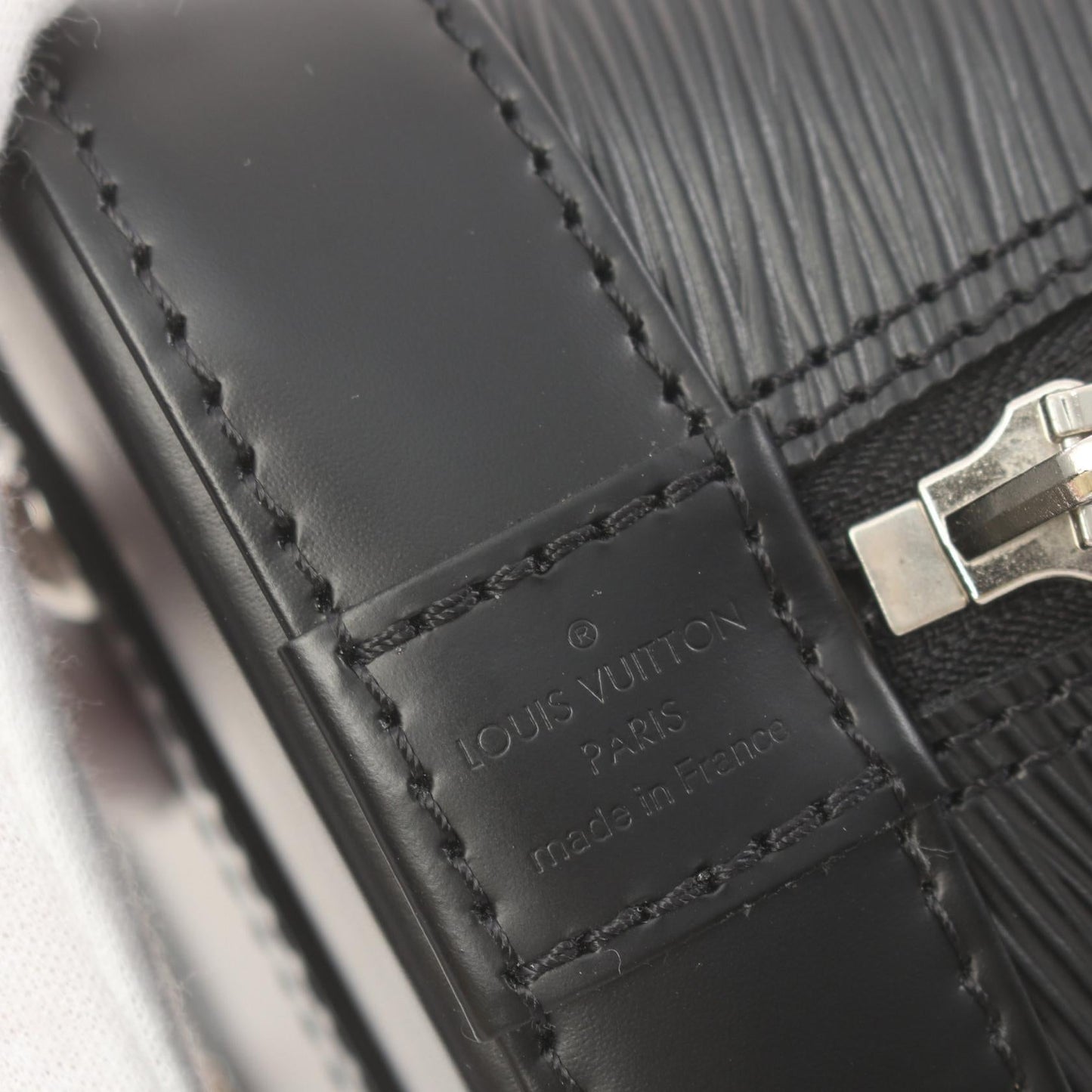 Louis Vuitton Alma BB Epi Noir Leather Handbag