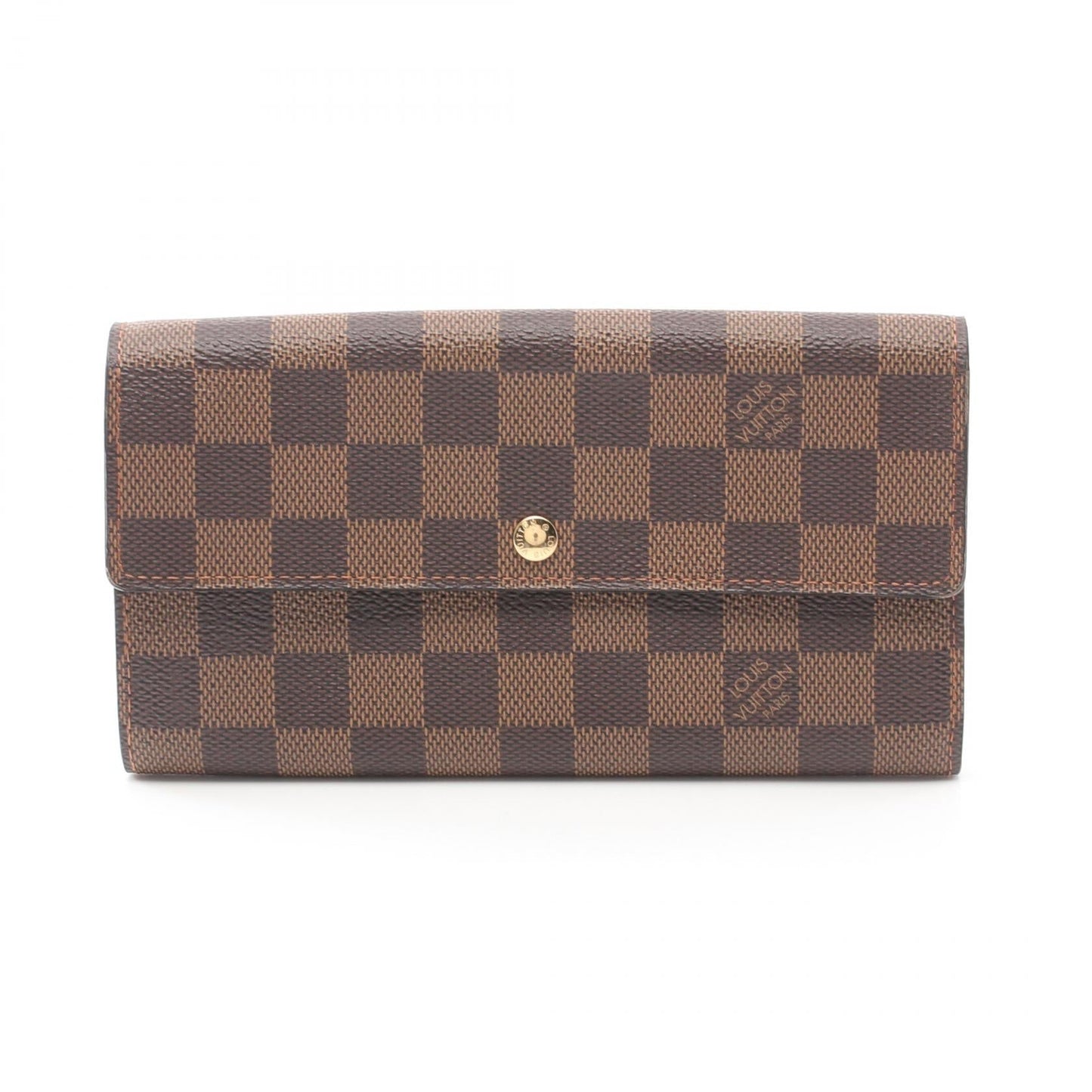Louis Vuitton Damier Ebene Sarah Wallet  Canvas Long Wallet N61734 in Great Condition