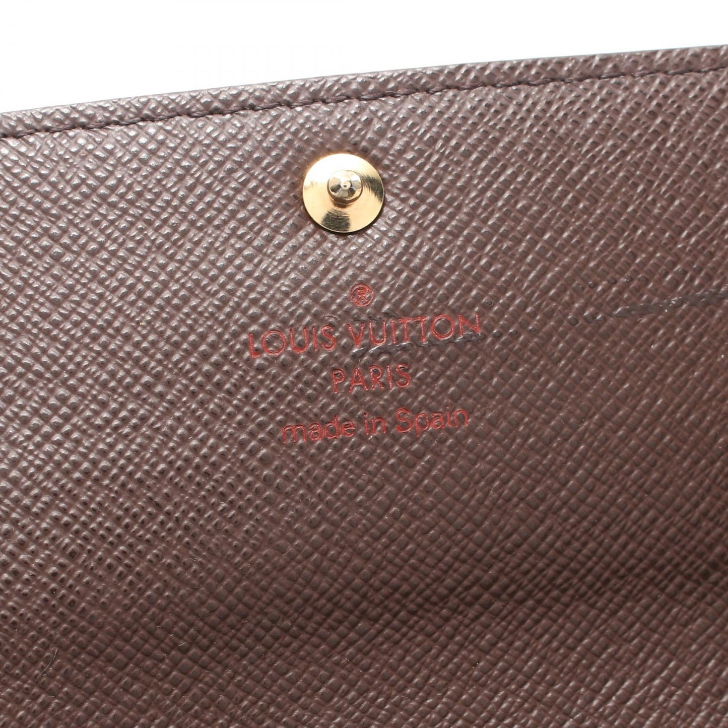 Louis Vuitton Damier Ebene Sarah Wallet  Canvas Long Wallet N61734 in Great Condition