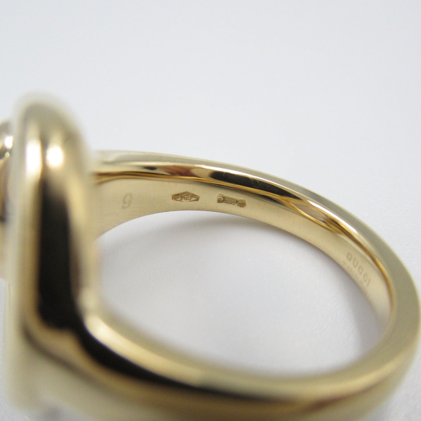 Luxury Gucci Trending 2025 Horsebit K18 Gold Ring