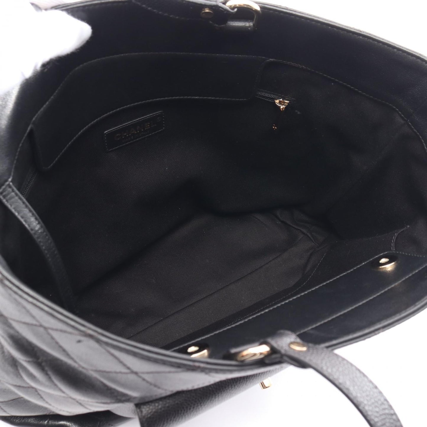 Chanel Matelasse Leather Tote Bag Black
