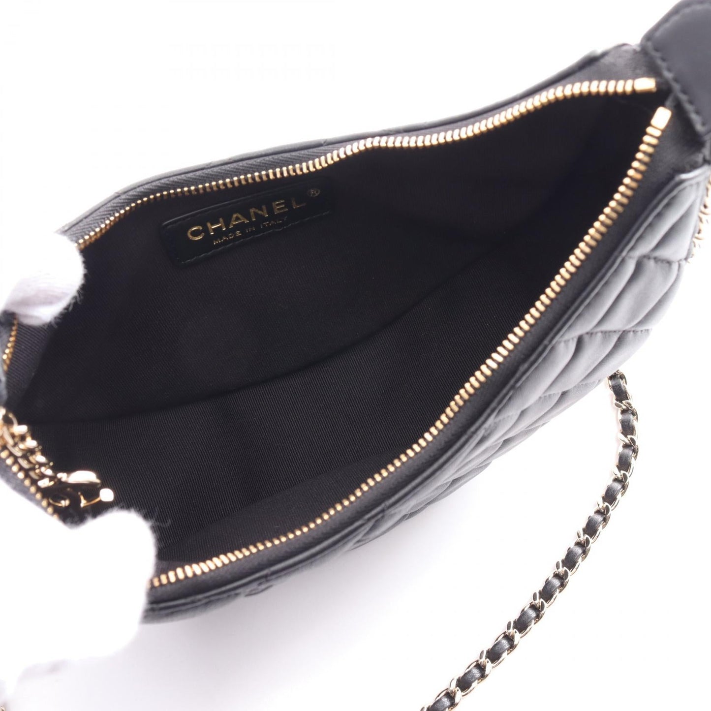 Chanel Matelasse Small Hobo Shoulder Bag Black