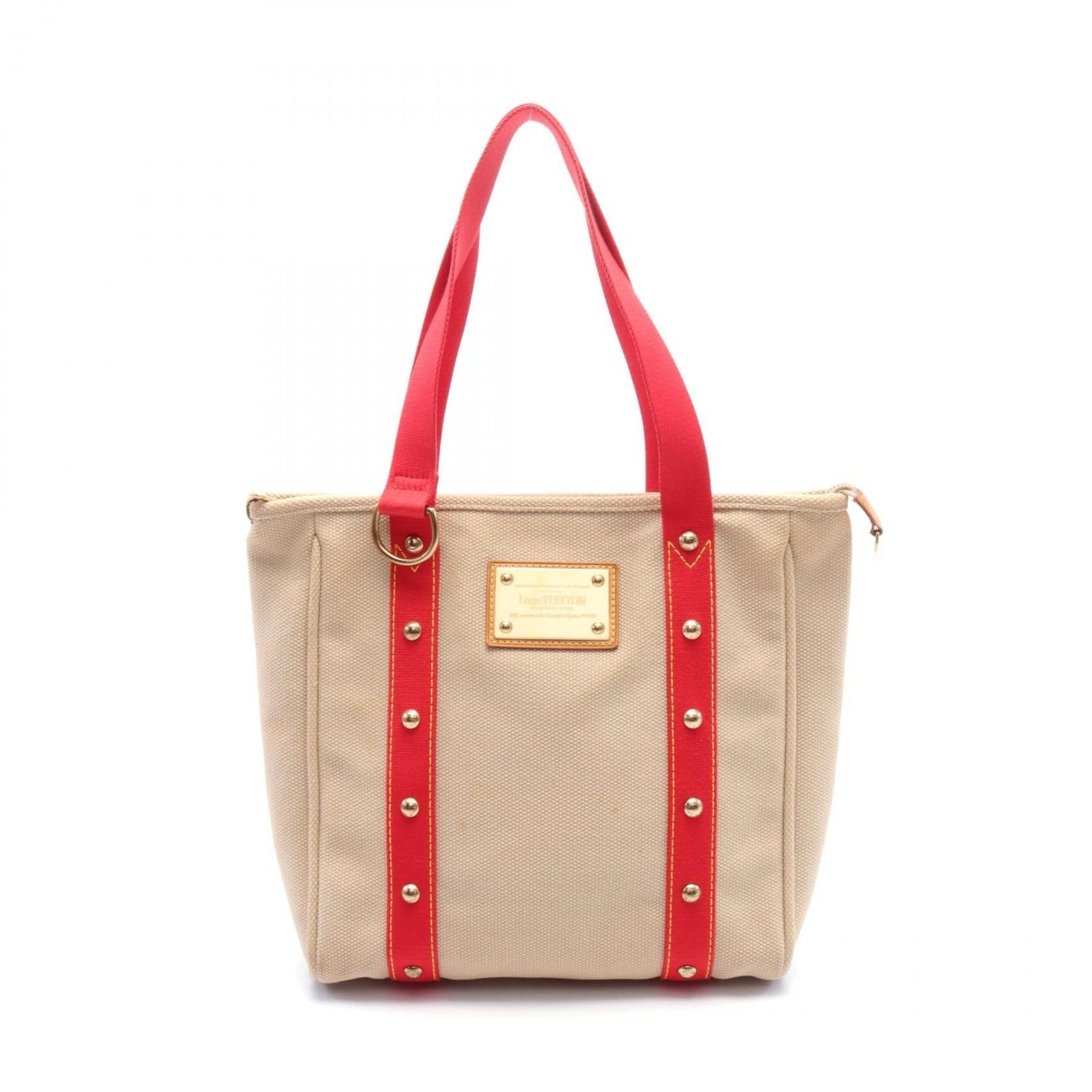 Louis Vuitton Antigua Canvas Leather Tote Bag M40035