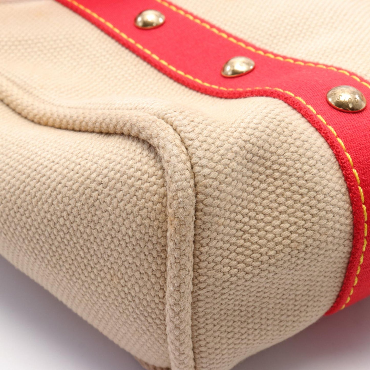Louis Vuitton Antigua Canvas Leather Tote Bag M40035