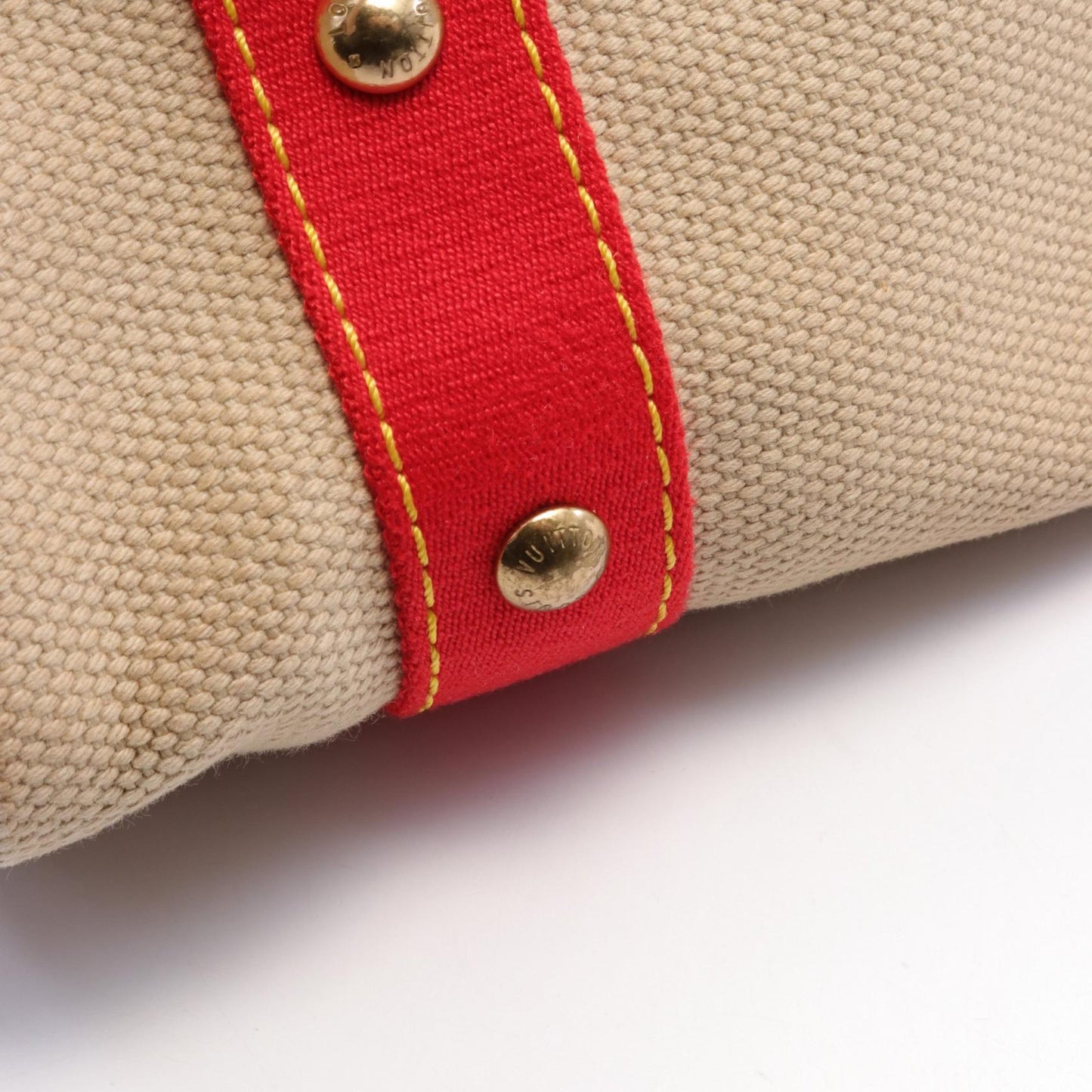 Louis Vuitton Antigua Canvas Leather Tote Bag M40035