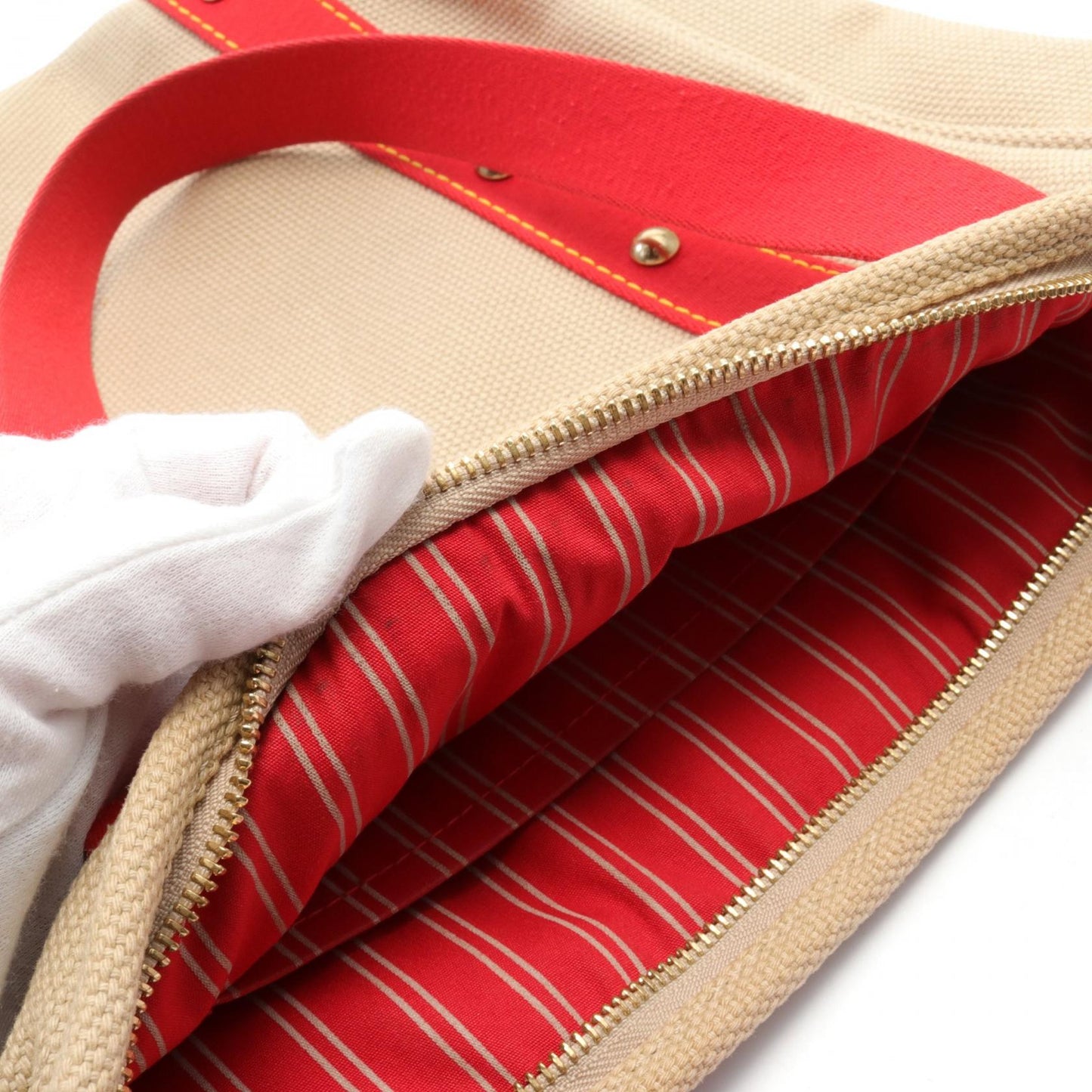 Louis Vuitton Antigua Canvas Leather Tote Bag M40035