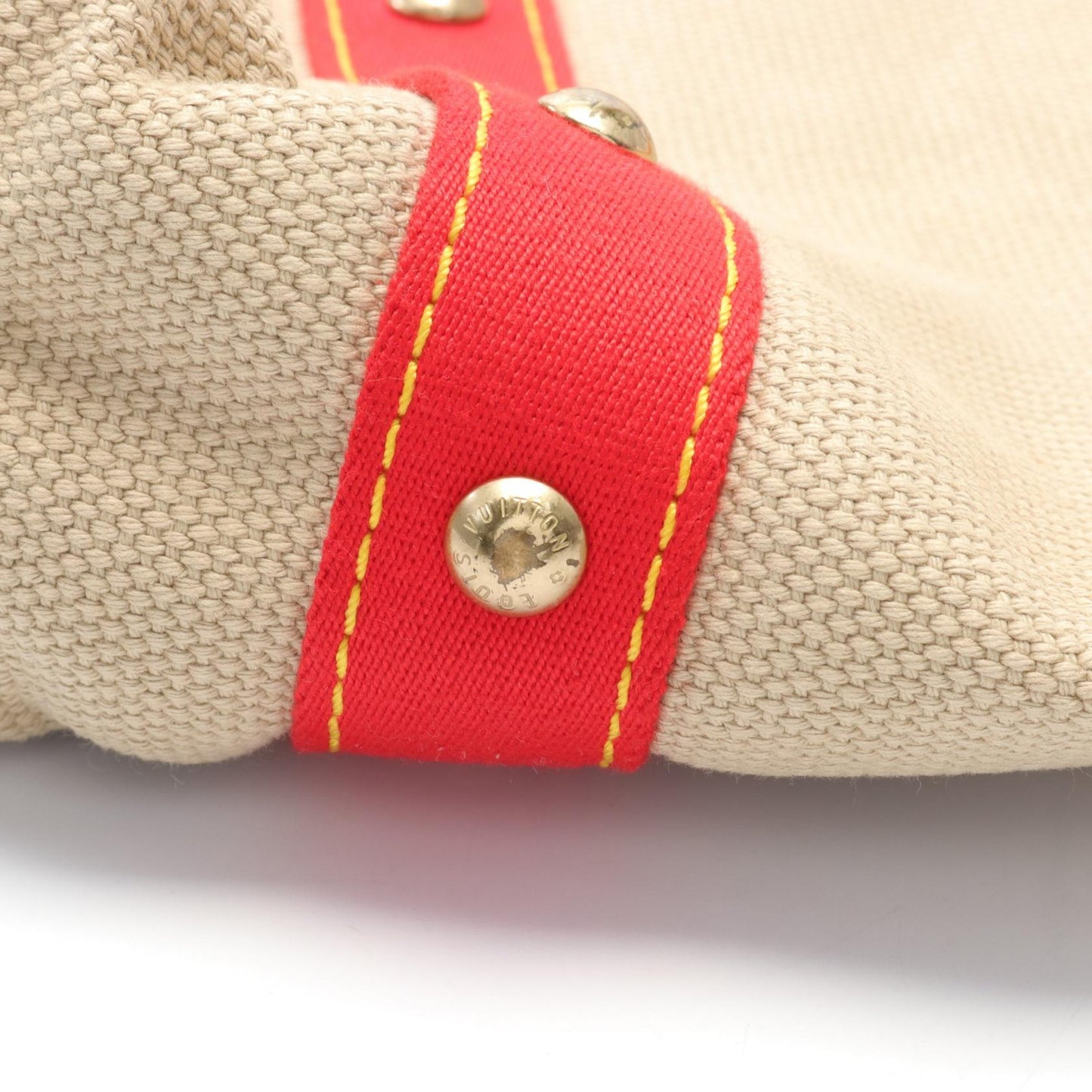 Louis Vuitton Antigua Canvas Leather Tote Bag M40035