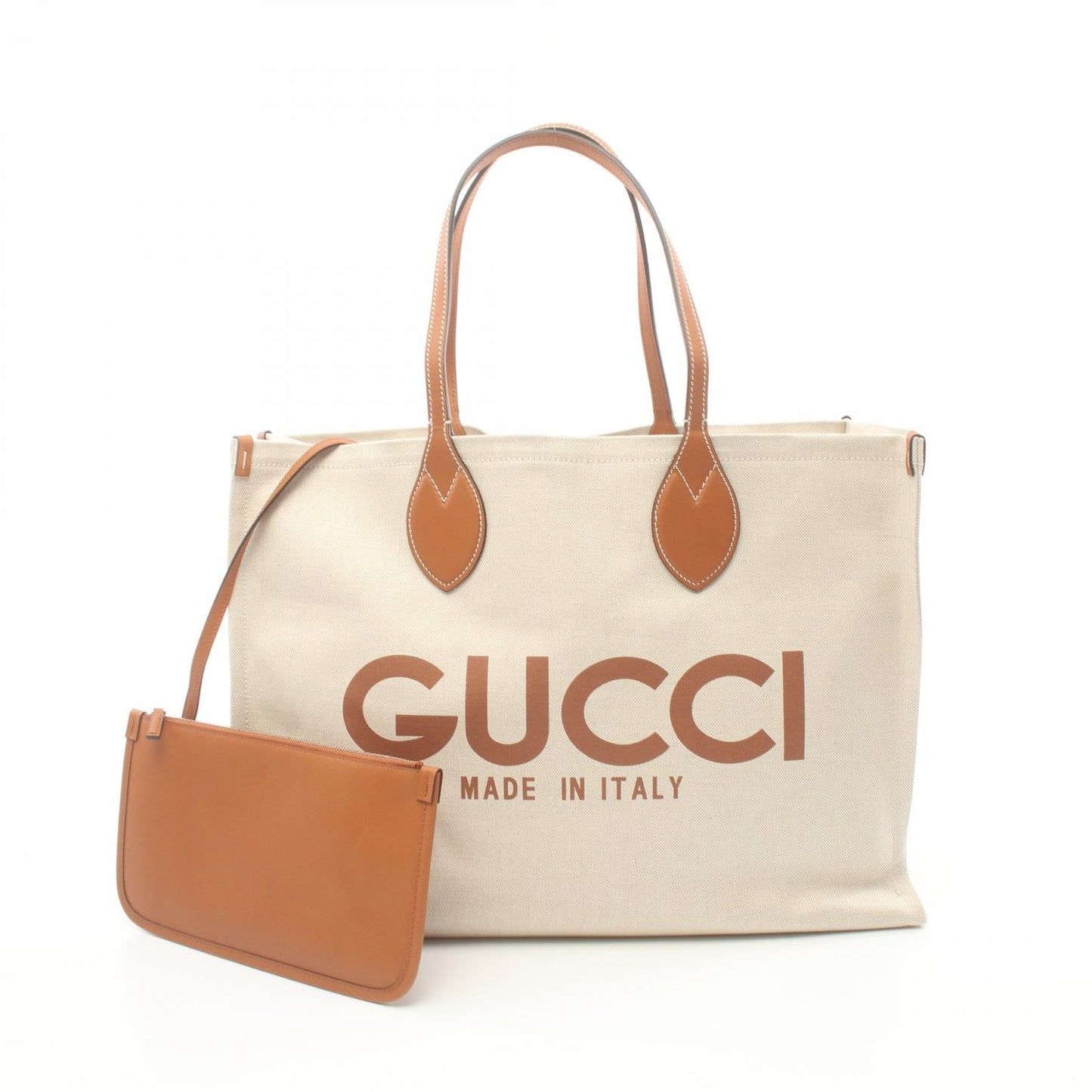 Luxury Gucci Trending 2025 Canvas Leather Print Tote Bag